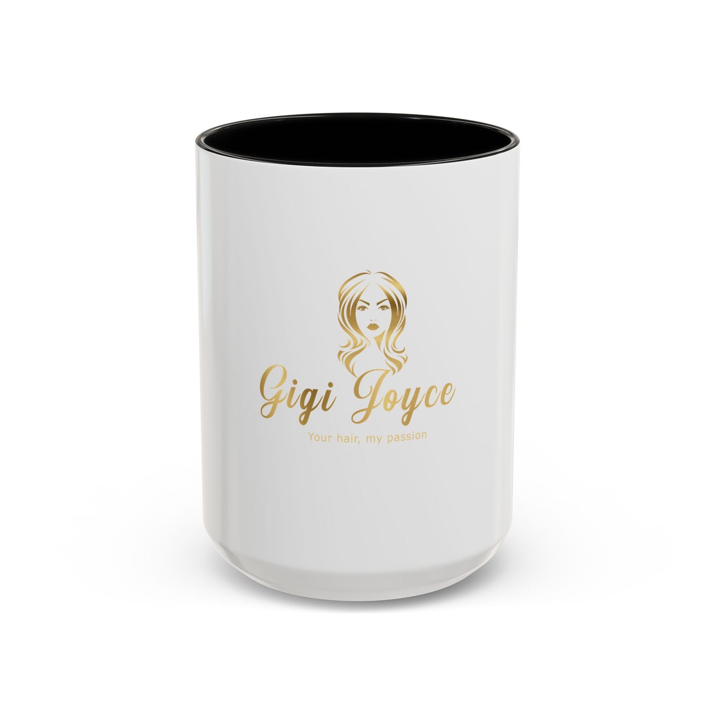 Personalized Accent Coffee Mug - 'Your Hair, My Passion' Design