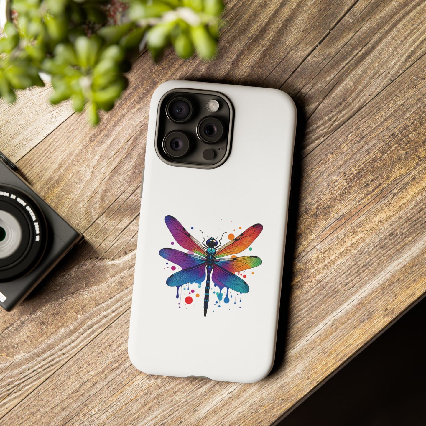 Vibrant Dragonfly Phone Case - Tough Protection with Colorful Design