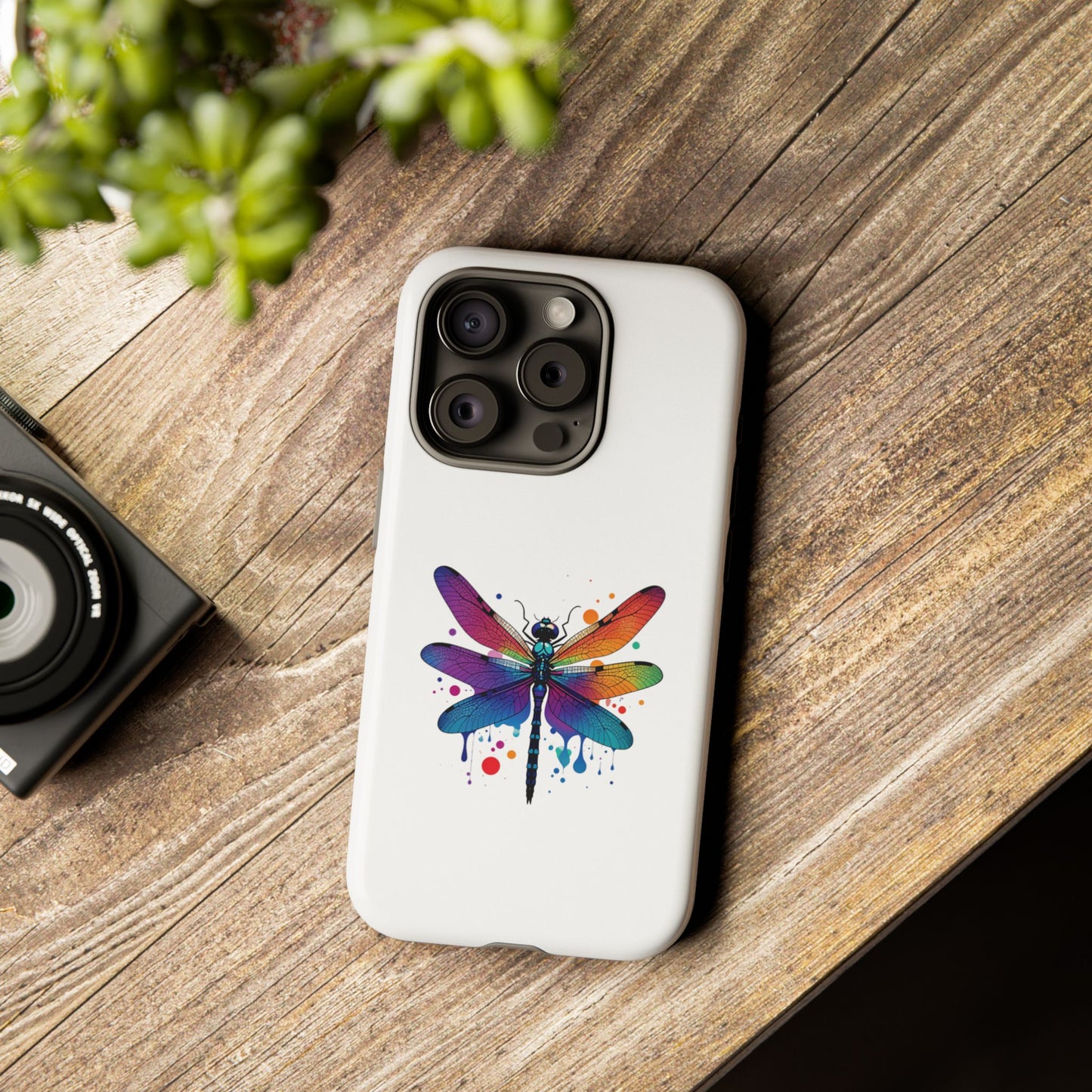 Vibrant Dragonfly Phone Case - Tough Protection with Colorful Design