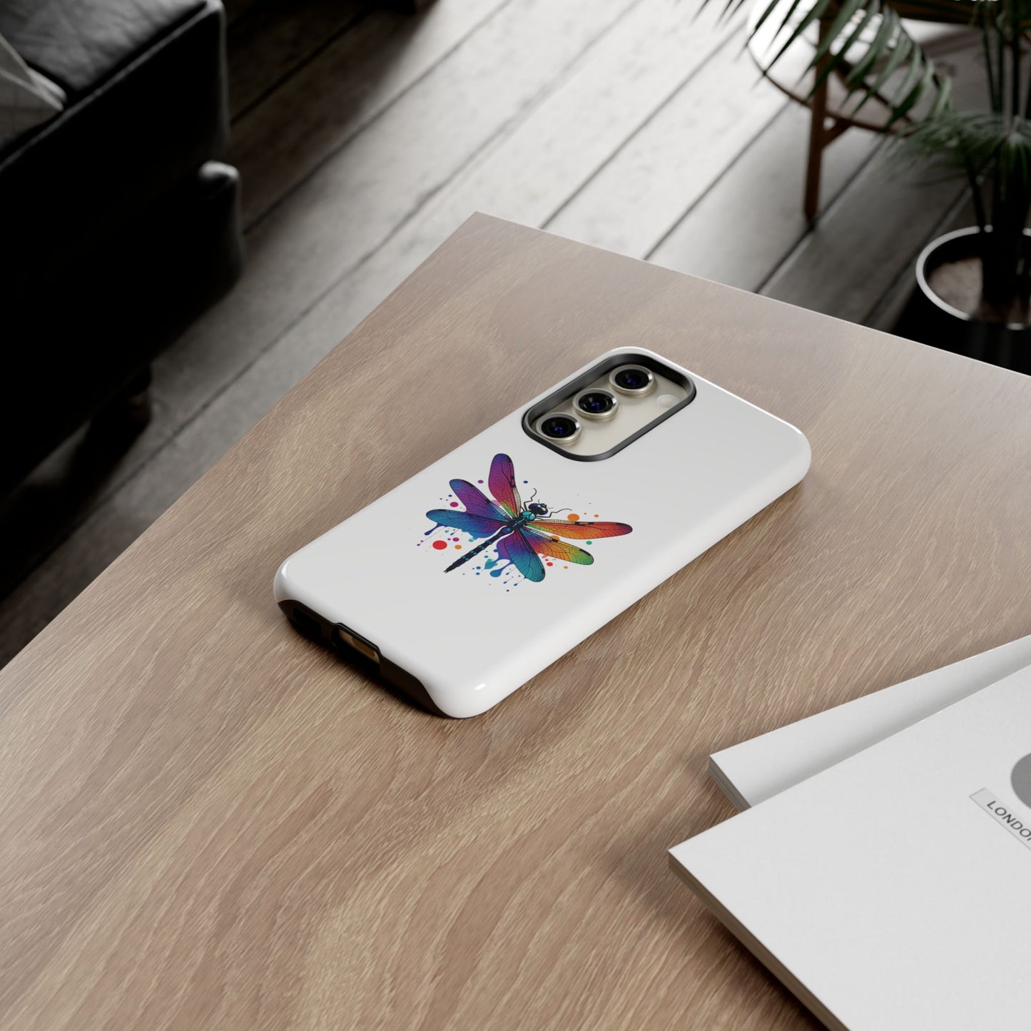 Vibrant Dragonfly Phone Case - Tough Protection with Colorful Design