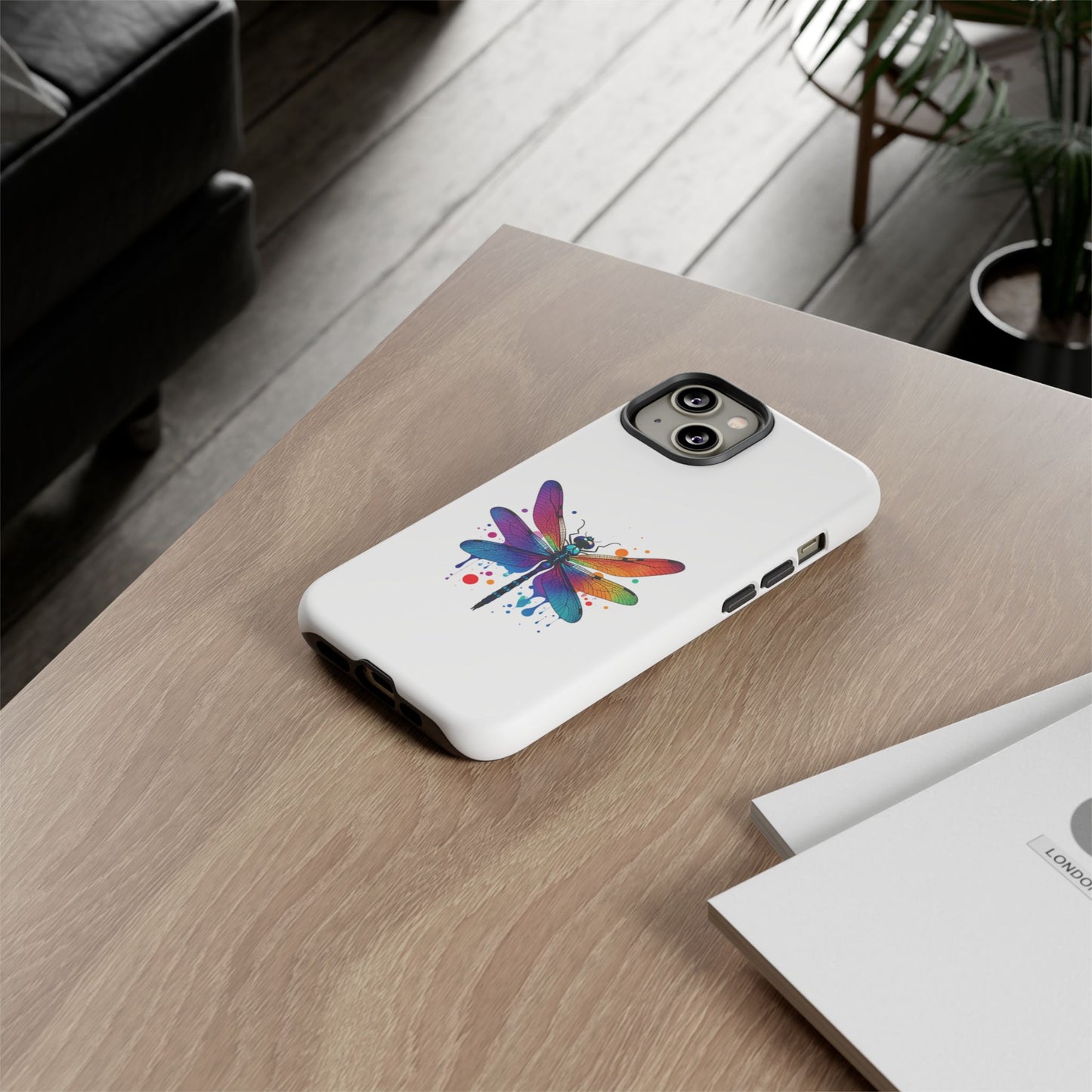 Vibrant Dragonfly Phone Case - Tough Protection with Colorful Design