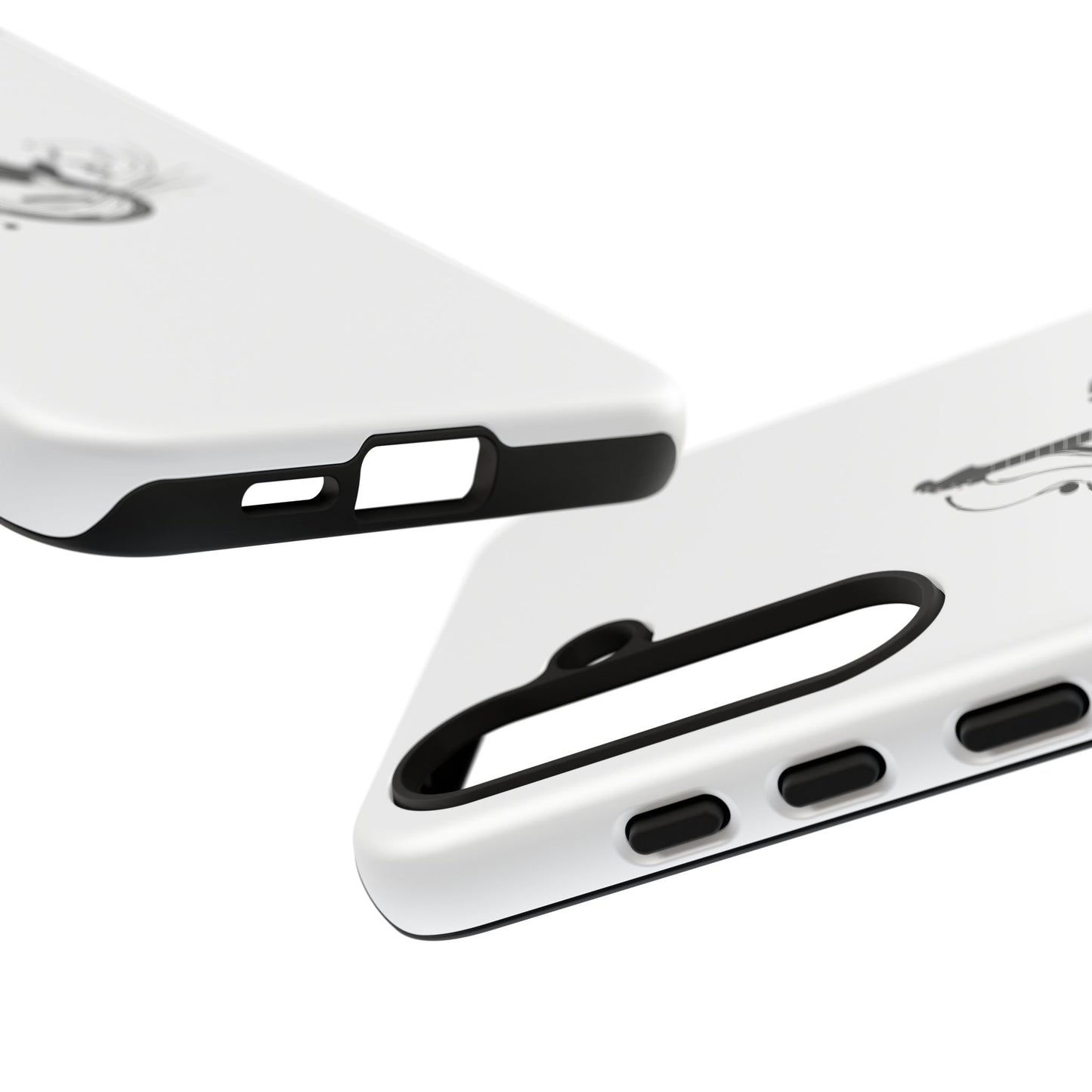 Tough Cases: Stylish Guitar Phone Case with Musical Notes