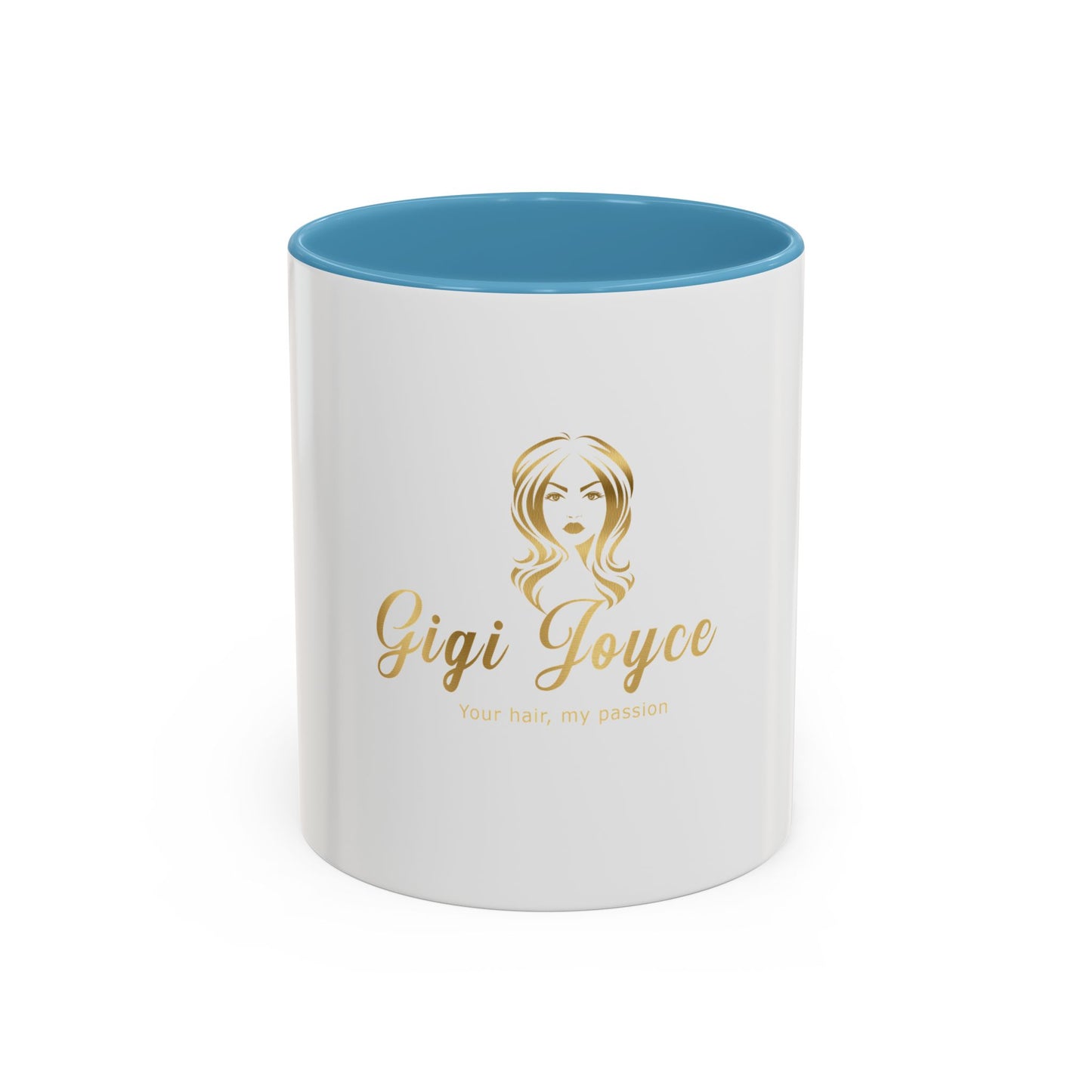 Personalized Accent Coffee Mug - 'Your Hair, My Passion' Design