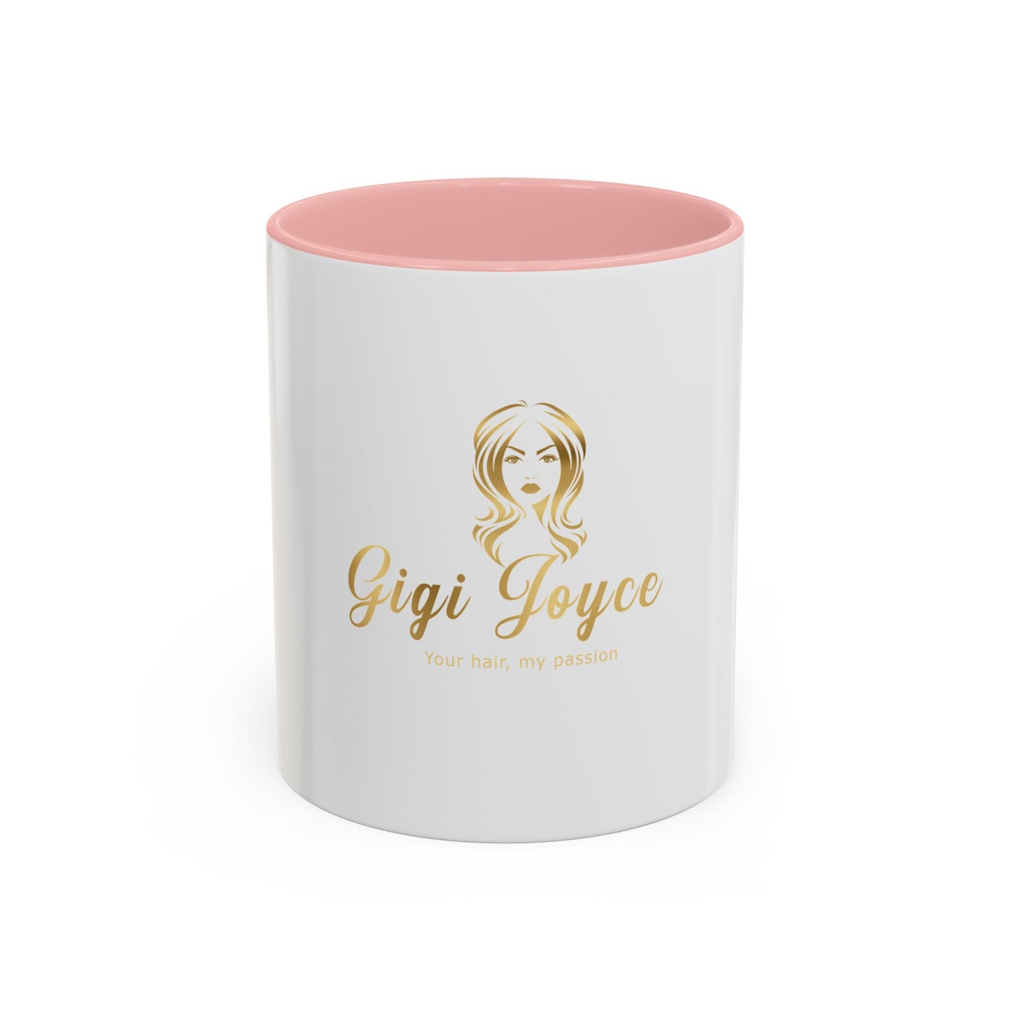 Personalized Accent Coffee Mug - 'Your Hair, My Passion' Design