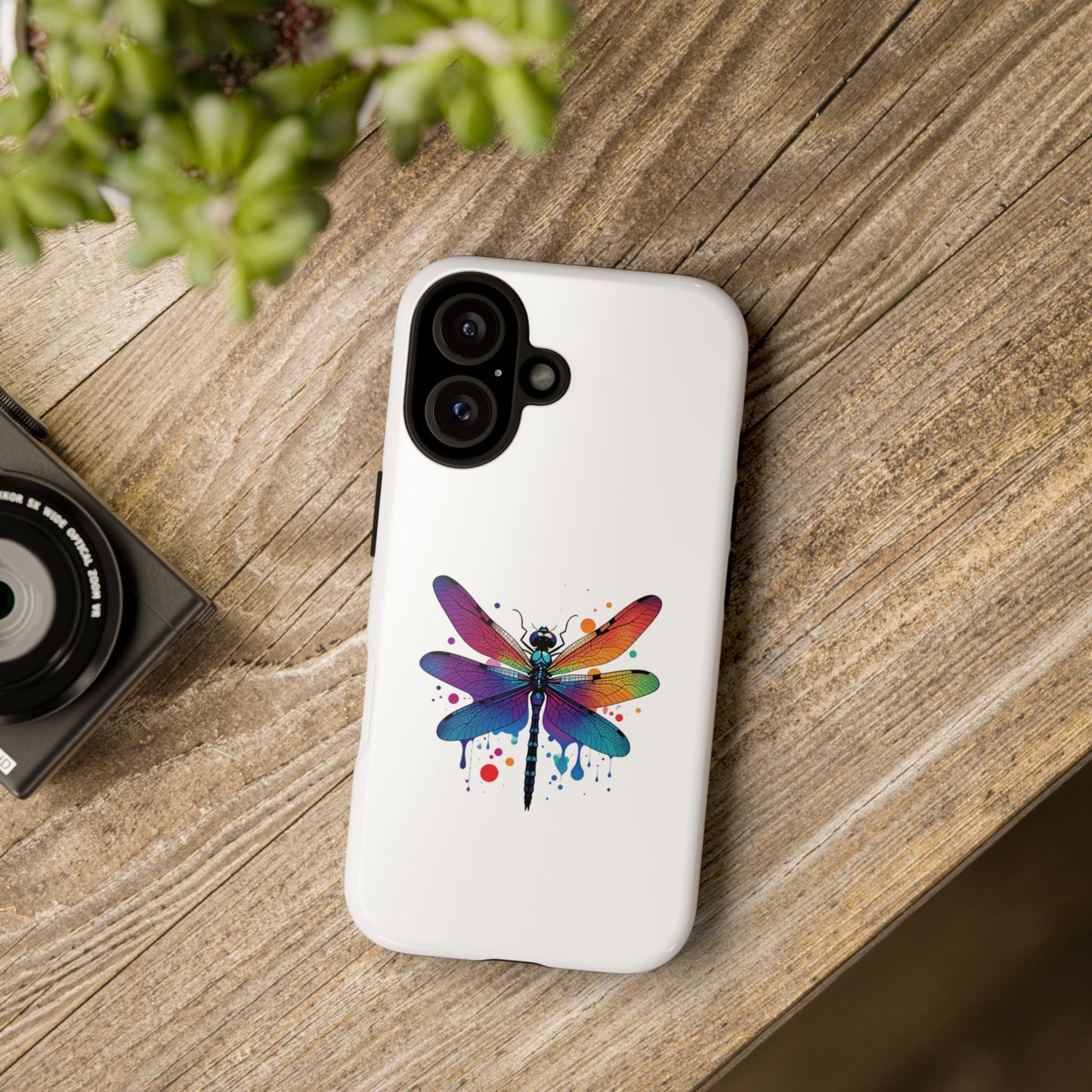 Vibrant Dragonfly Phone Case - Tough Protection with Colorful Design