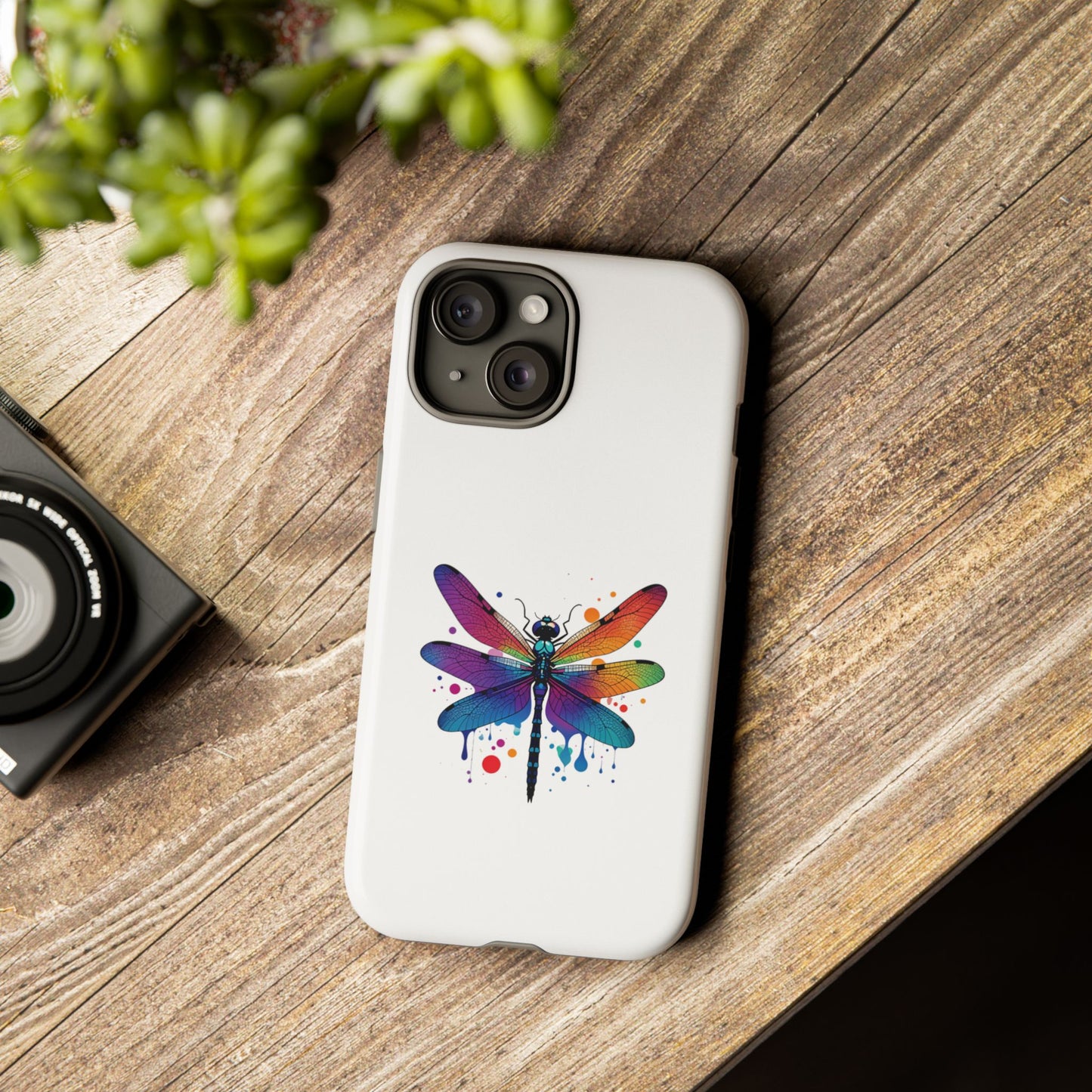 Vibrant Dragonfly Phone Case - Tough Protection with Colorful Design