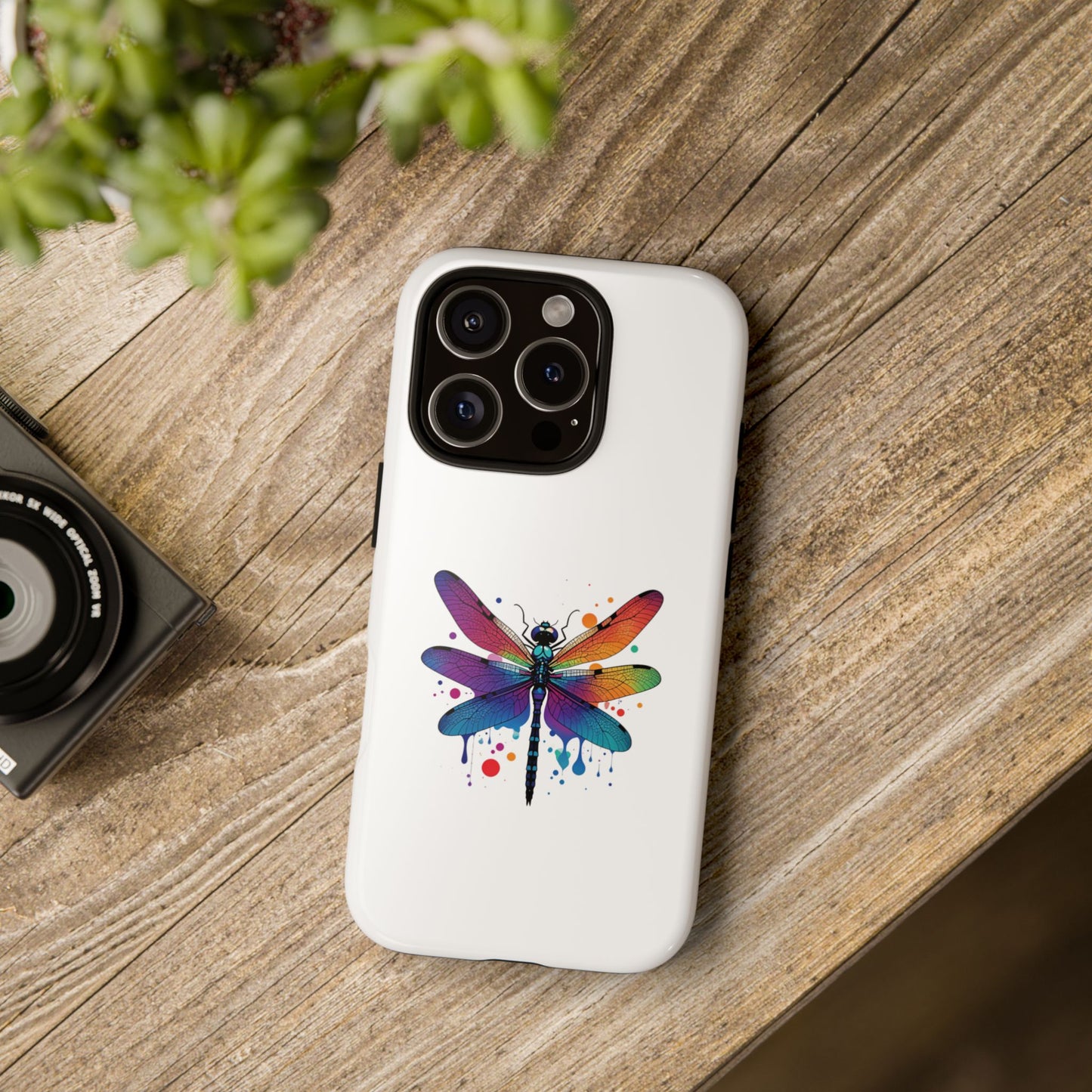 Vibrant Dragonfly Phone Case - Tough Protection with Colorful Design