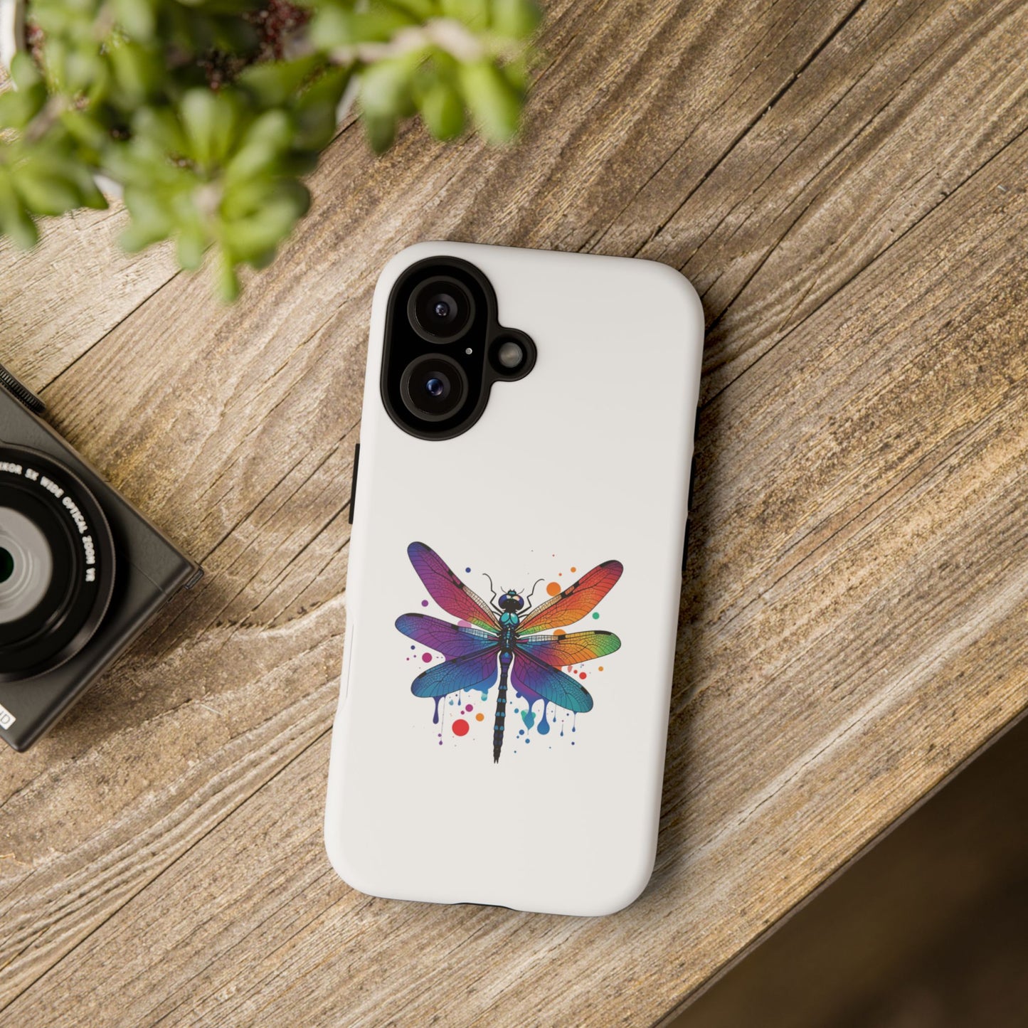 Vibrant Dragonfly Phone Case - Tough Protection with Colorful Design