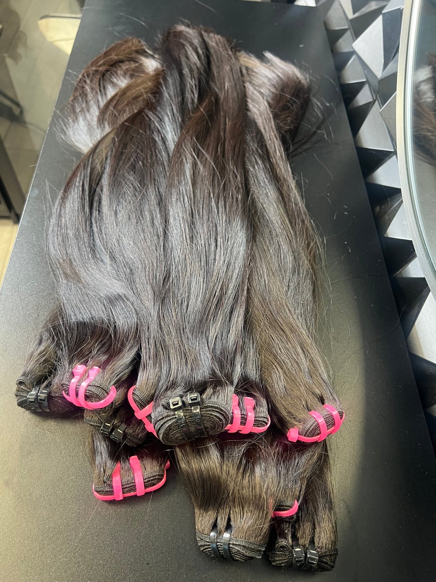 24 - Inch Straight Weft Super Double Drawn Human Hair – 100g, Natural Off Black, Premium Quality - Gigi Joyce's Hair Studio