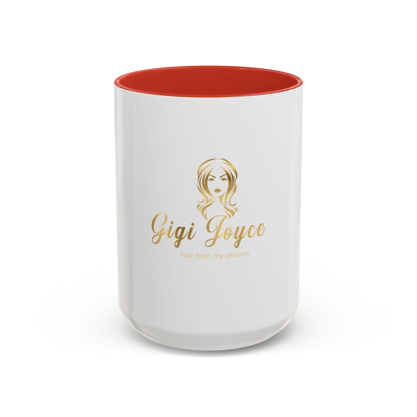 Personalized Accent Coffee Mug - 'Your Hair, My Passion' Design