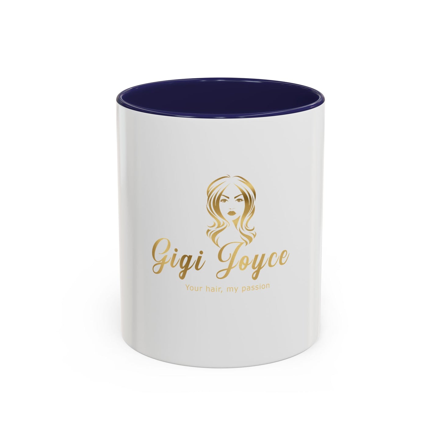 Personalized Accent Coffee Mug - 'Your Hair, My Passion' Design