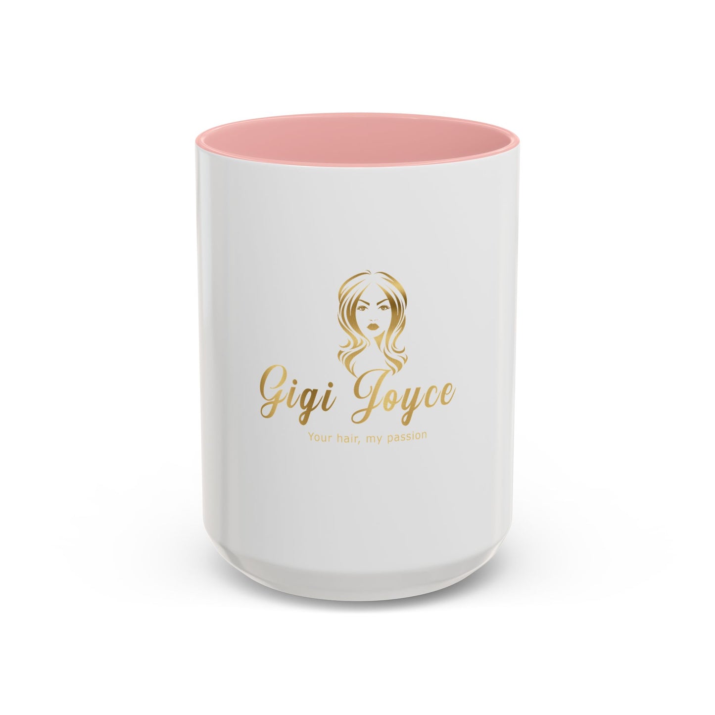 Personalized Accent Coffee Mug - 'Your Hair, My Passion' Design