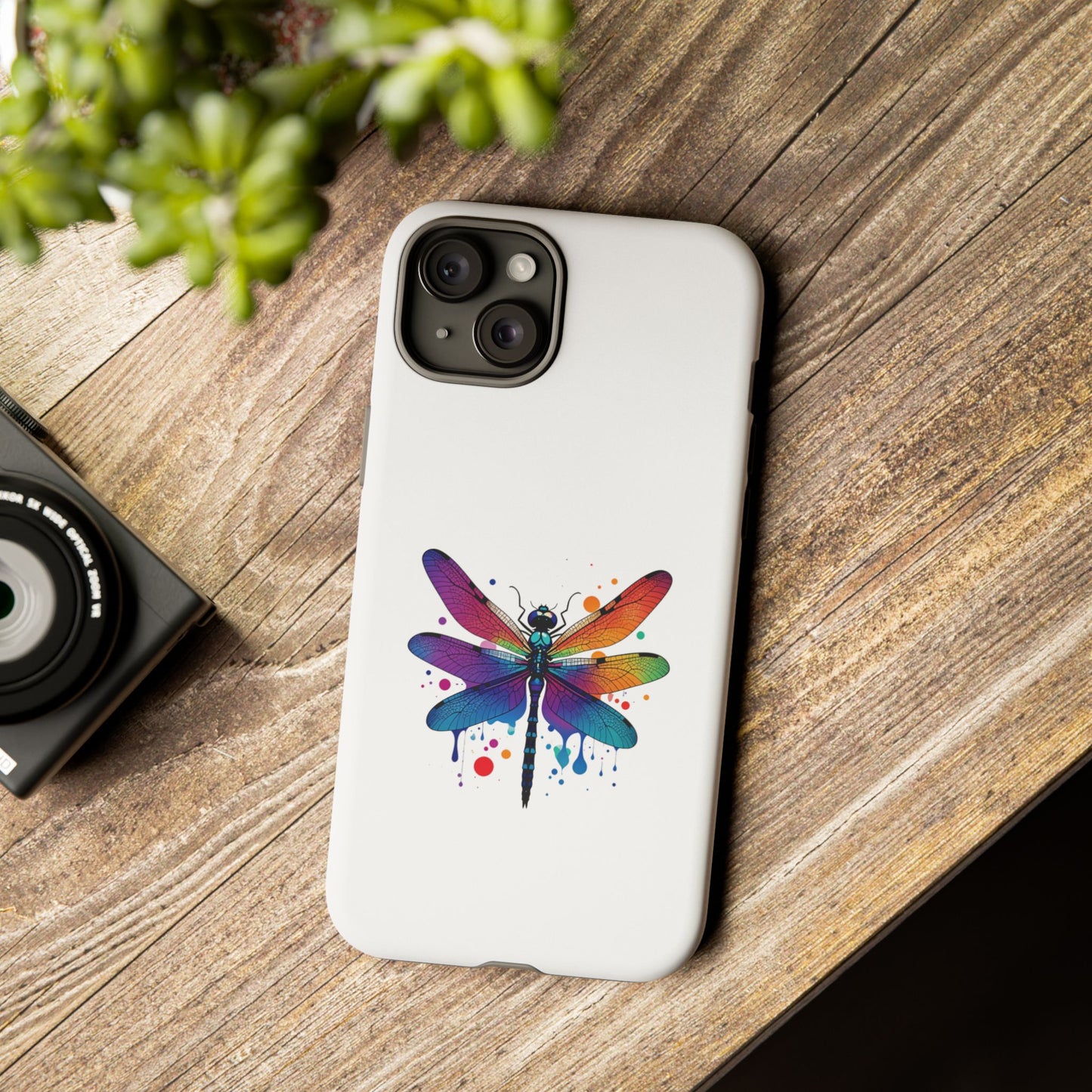 Vibrant Dragonfly Phone Case - Tough Protection with Colorful Design