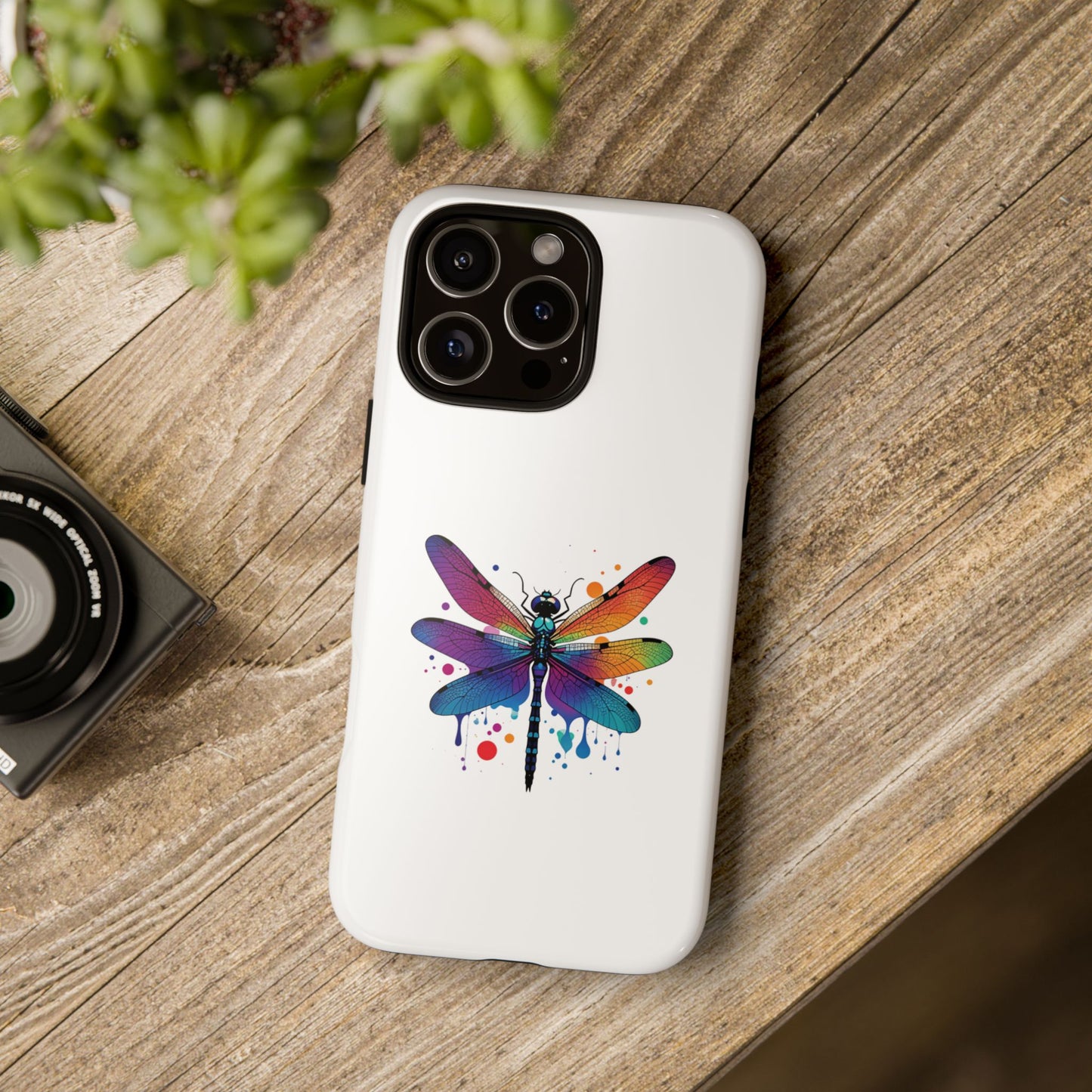 Vibrant Dragonfly Phone Case - Tough Protection with Colorful Design