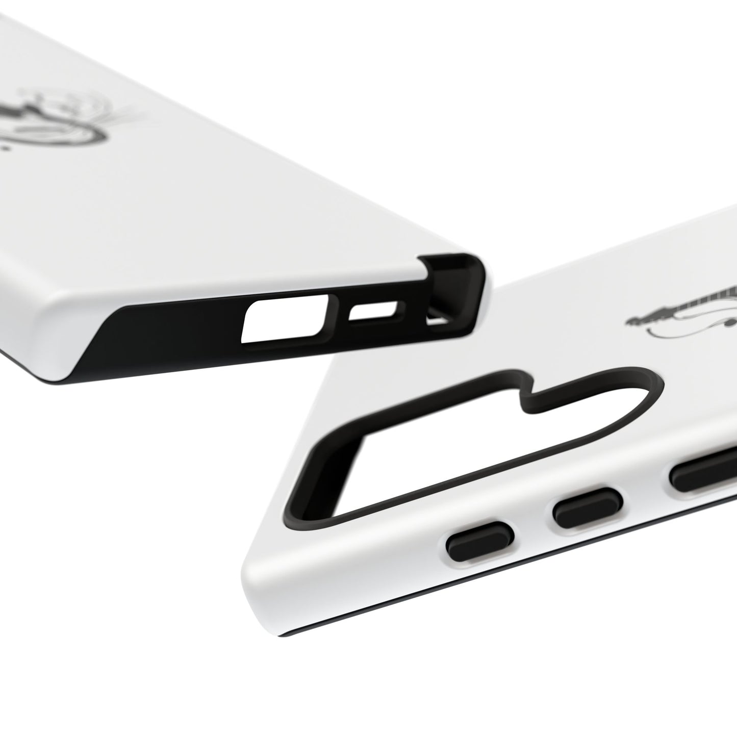 Tough Cases: Stylish Guitar Phone Case with Musical Notes