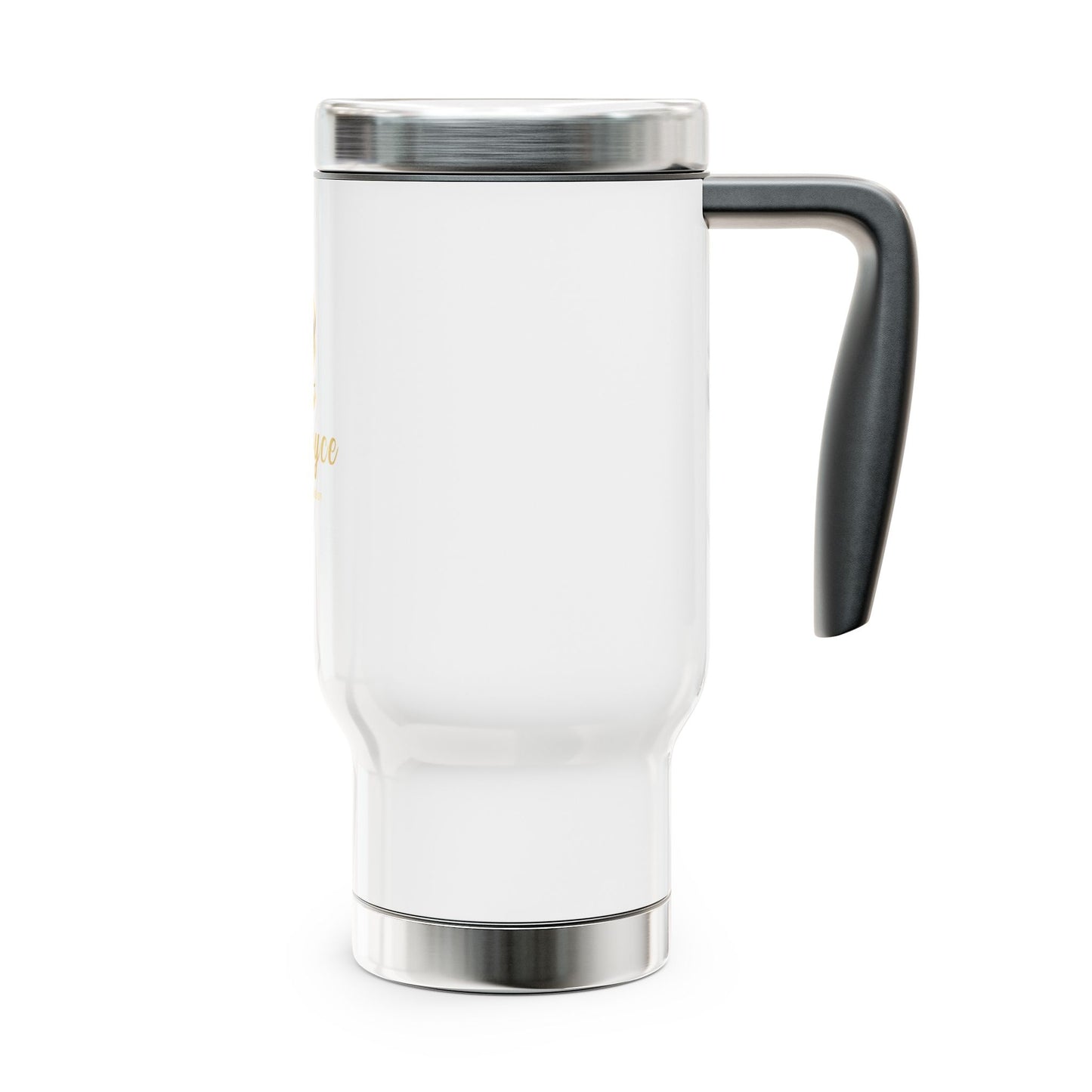 Personalized Stainless Steel Travel Mug with Handle - Gigi Joyce - 14oz
