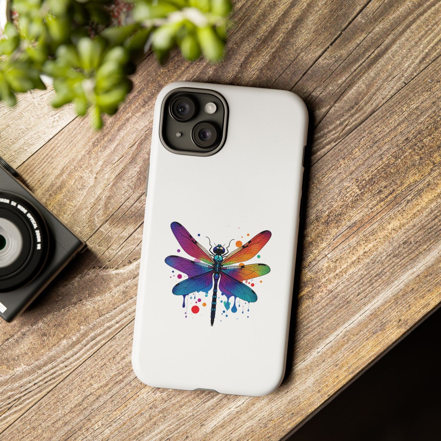 Vibrant Dragonfly Phone Case - Tough Protection with Colorful Design