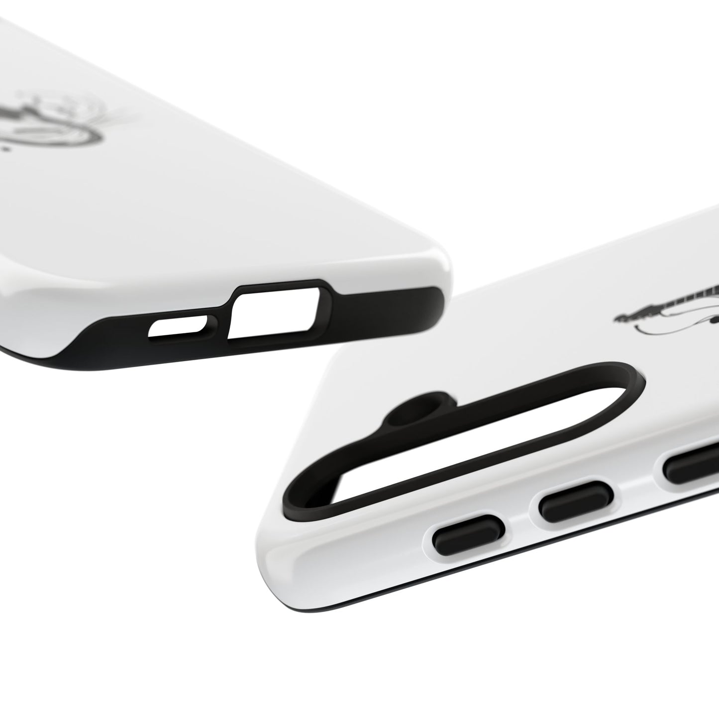 Tough Cases: Stylish Guitar Phone Case with Musical Notes