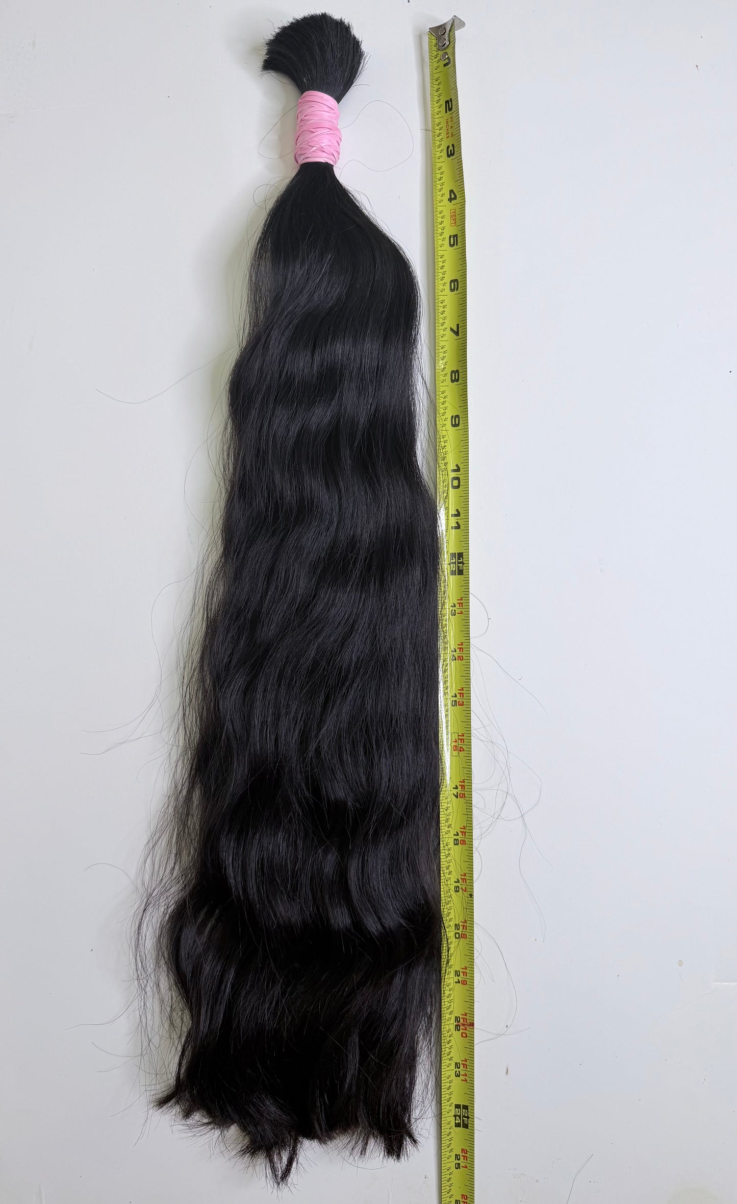 24" & 26" virgin Premium Human Hair Extensions – Natural deep wavy Bulk