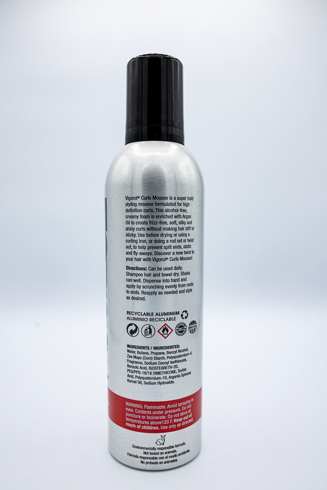 Vigorol Curling Mousse, 12 oz., Frizzy Hair Type, Moisturizing, Anti - Frizz, Unisex - Gigi Joyce's Hair Studio