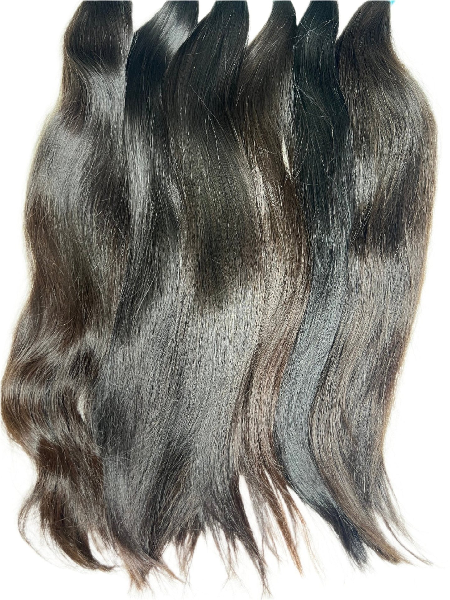 1 Kg Premium 24" Natural Straight Human Hair Extensions - Bulk Hair for Weaving and Styling - Gigi Joyce's Hair Studio