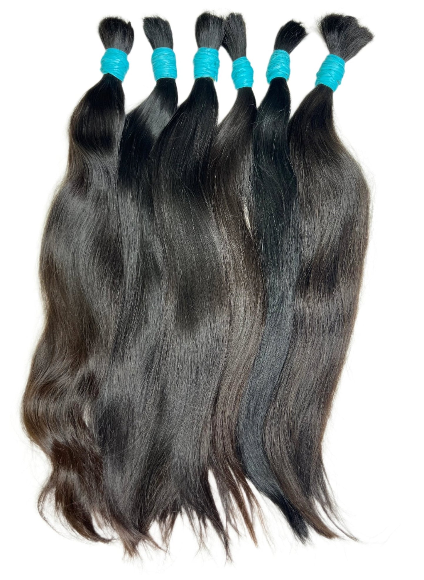 1 Kg Premium 24" Natural Straight Human Hair Extensions - Bulk Hair for Weaving and Styling - Gigi Joyce's Hair Studio