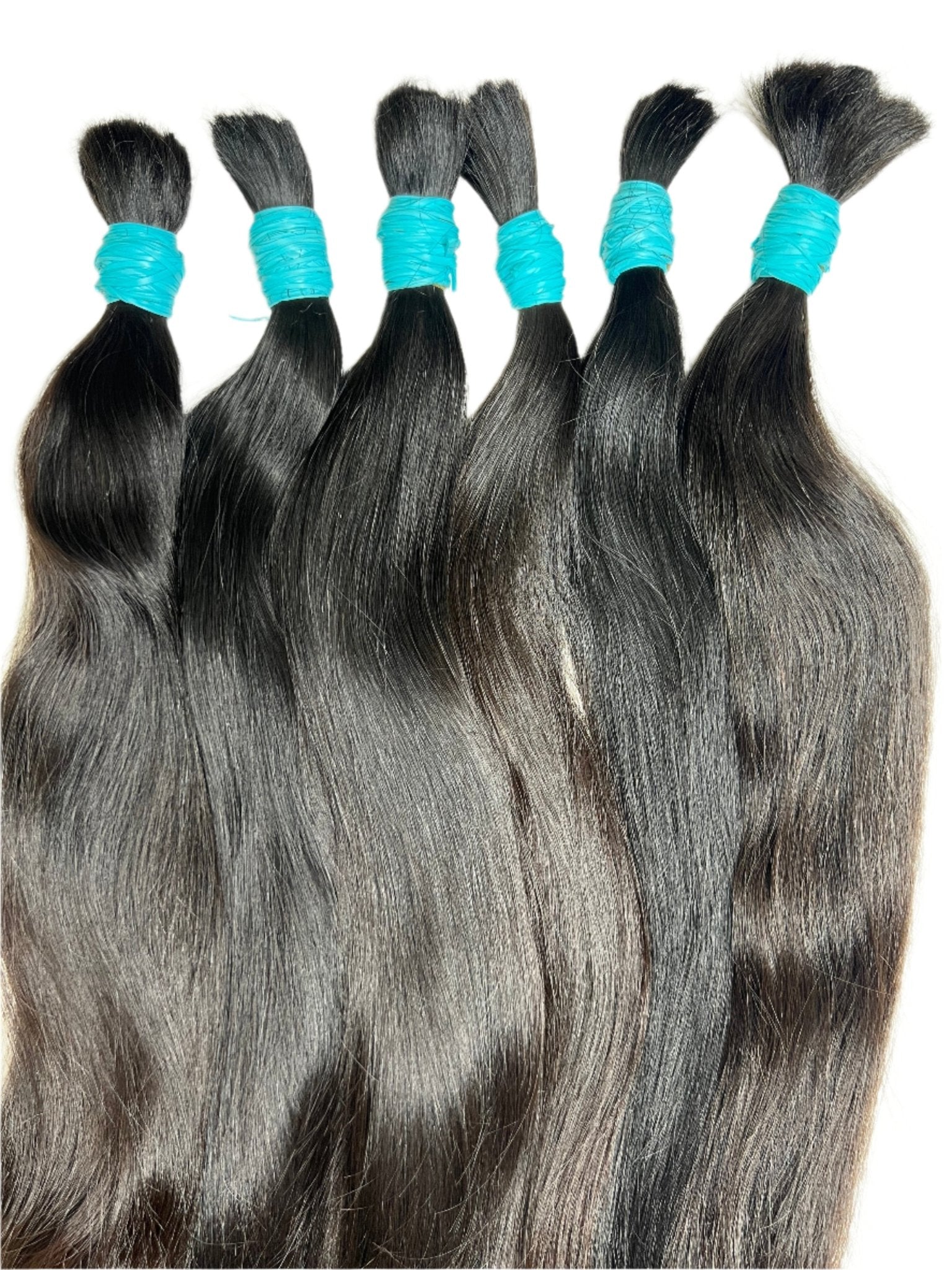 1 Kg Premium 24" Natural Straight Human Hair Extensions - Bulk Hair for Weaving and Styling - Gigi Joyce's Hair Studio