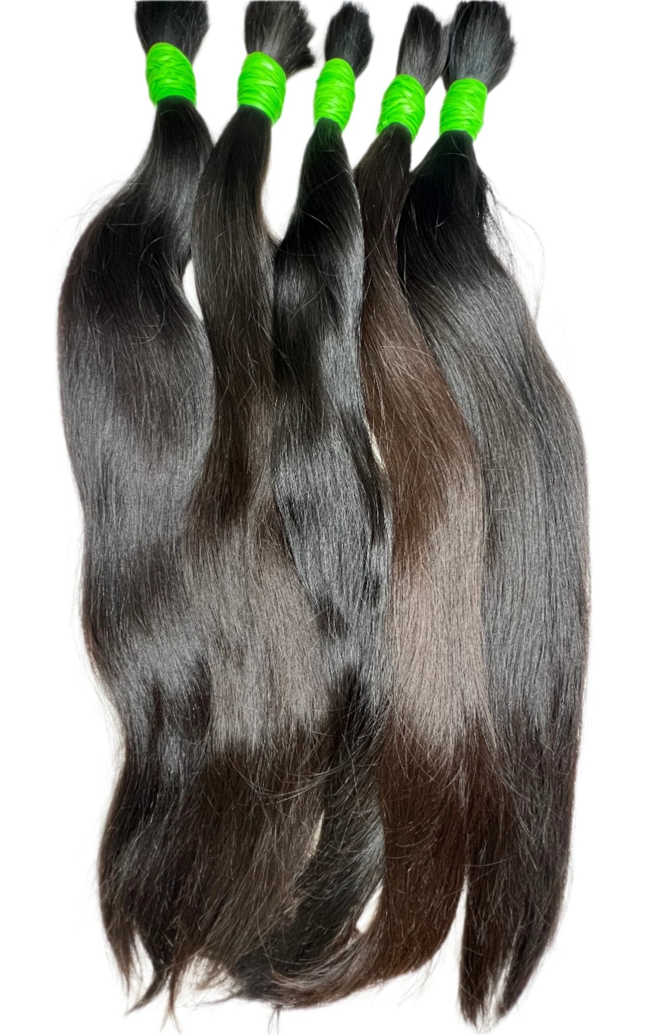 1 Kg Premium 28" Natural Straight Human Hair Extensions - Bulk Hair for Weaving and Styling - Gigi Joyce's Hair Studio