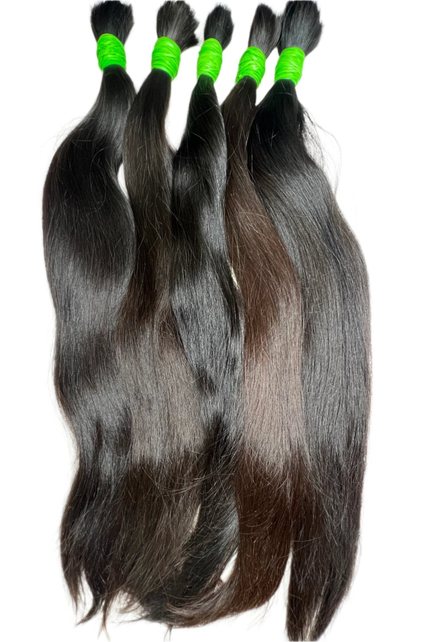 1 Kg Premium 28" Natural Straight Human Hair Extensions - Bulk Hair for Weaving and Styling - Gigi Joyce's Hair Studio