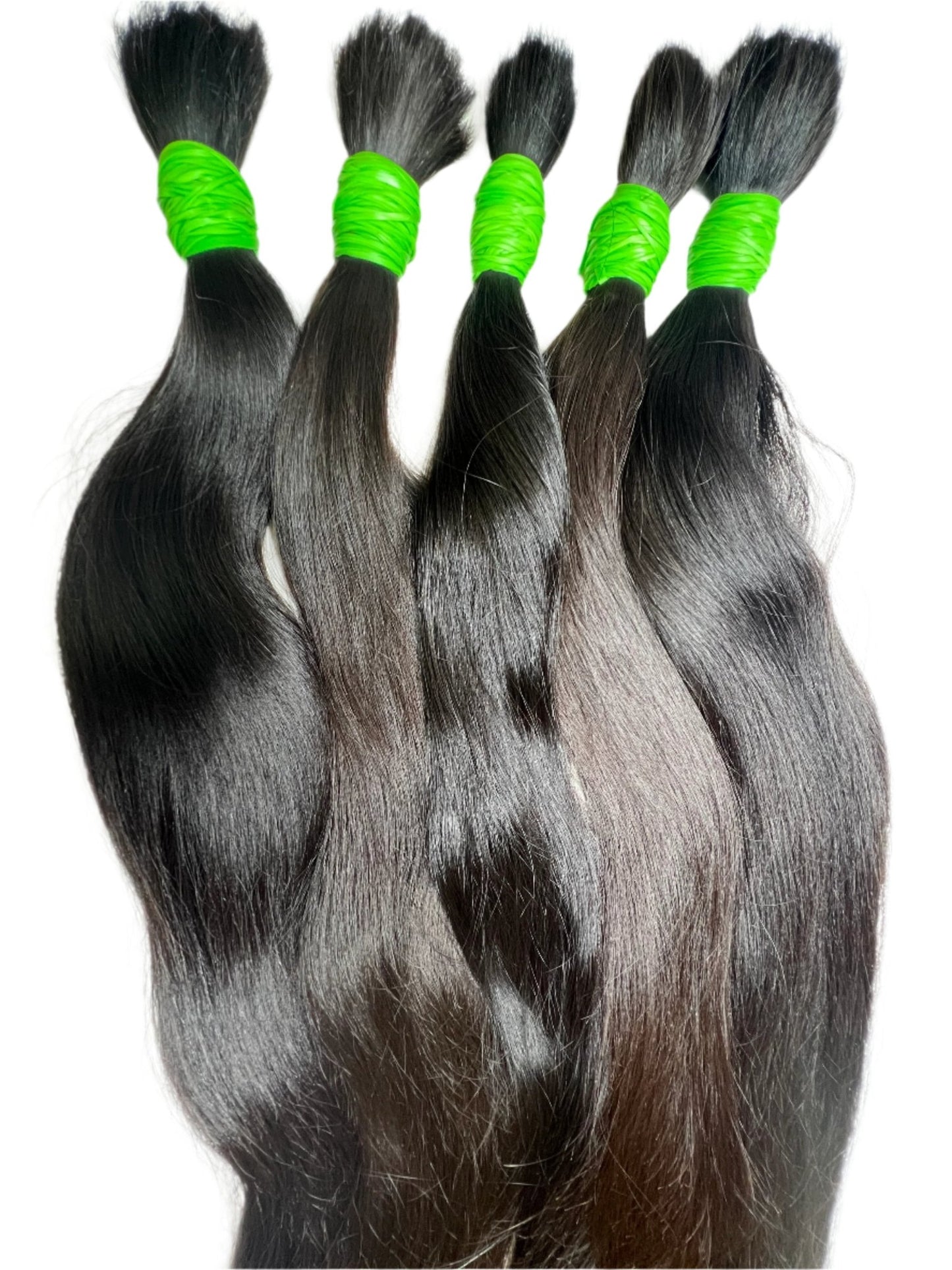 1 Kg Premium 28" Natural Straight Human Hair Extensions - Bulk Hair for Weaving and Styling - Gigi Joyce's Hair Studio