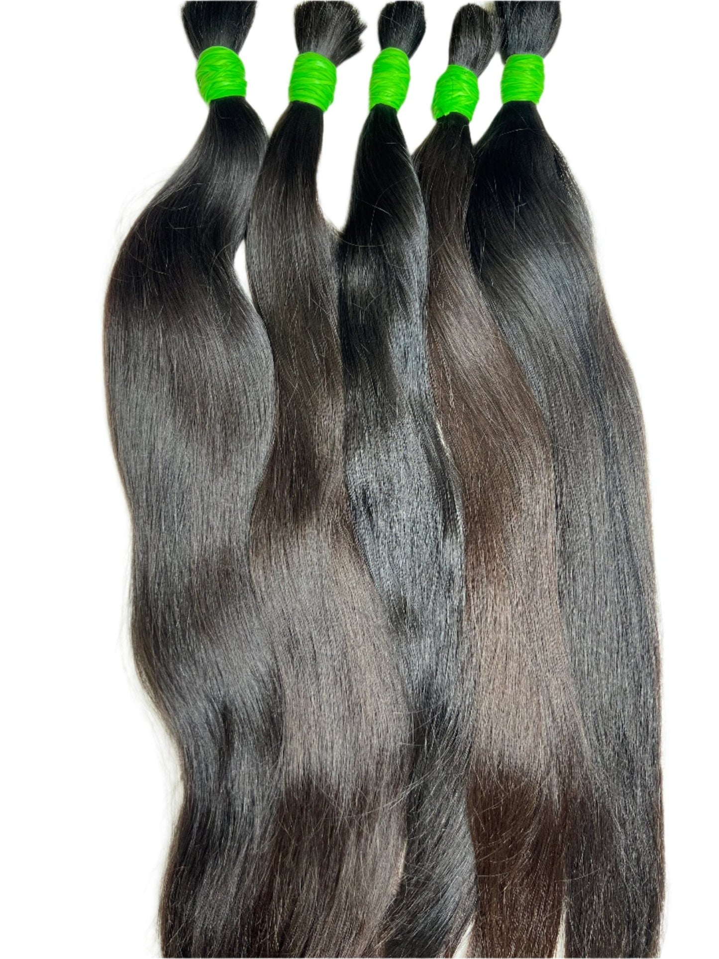 1 Kg Premium 28" Natural Straight Human Hair Extensions - Bulk Hair for Weaving and Styling - Gigi Joyce's Hair Studio