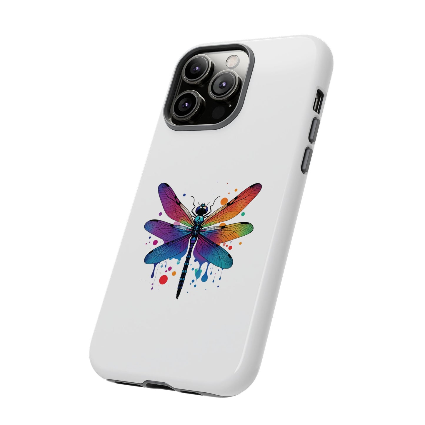 Capa de celular Vibrant Dragonfly - Proteção resistente com design colorido