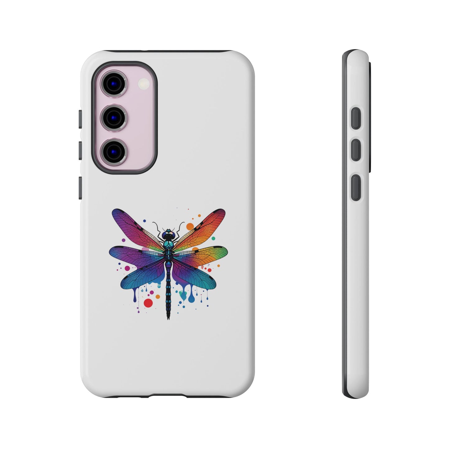 Capa de celular Vibrant Dragonfly - Proteção resistente com design colorido