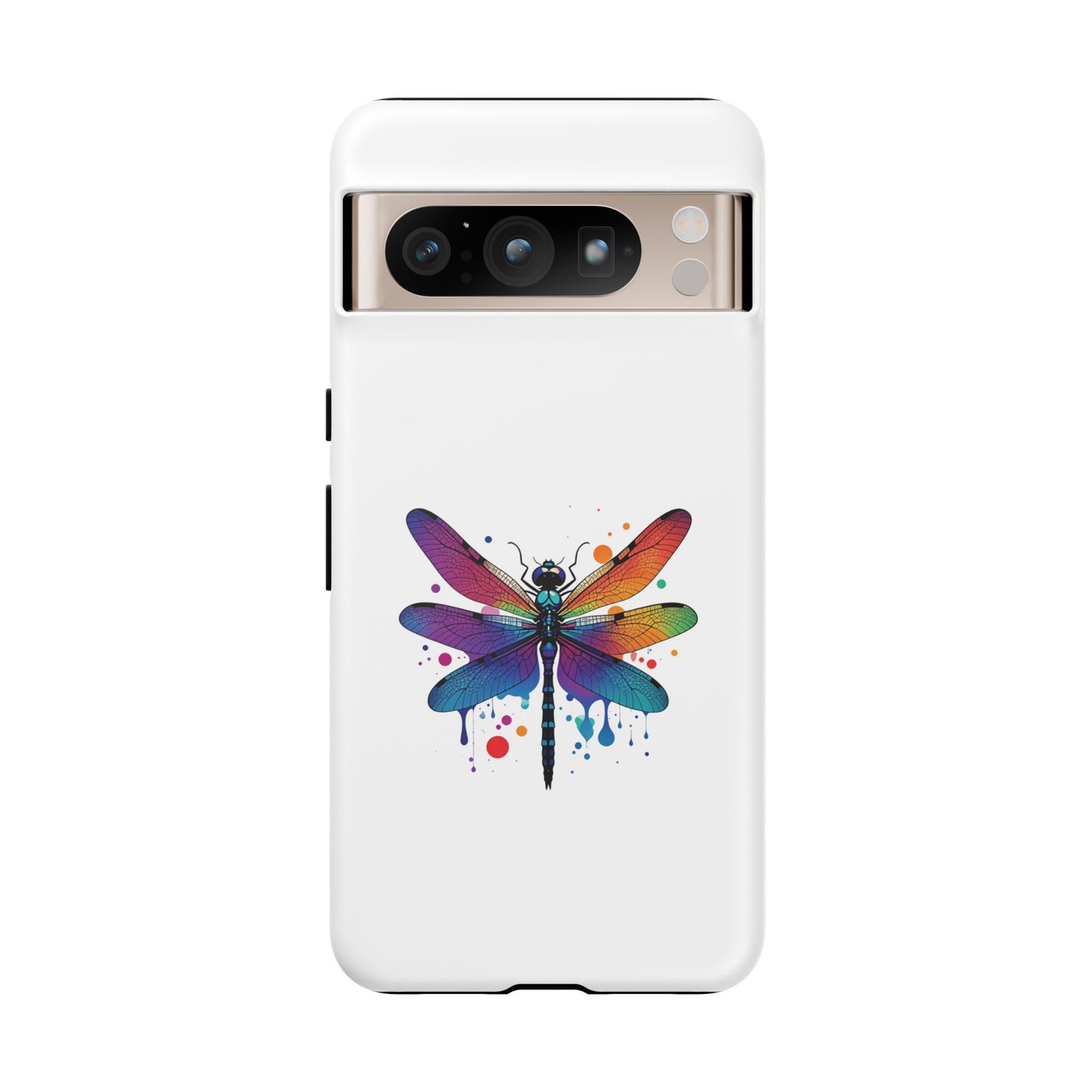 Capa de celular Vibrant Dragonfly - Proteção resistente com design colorido