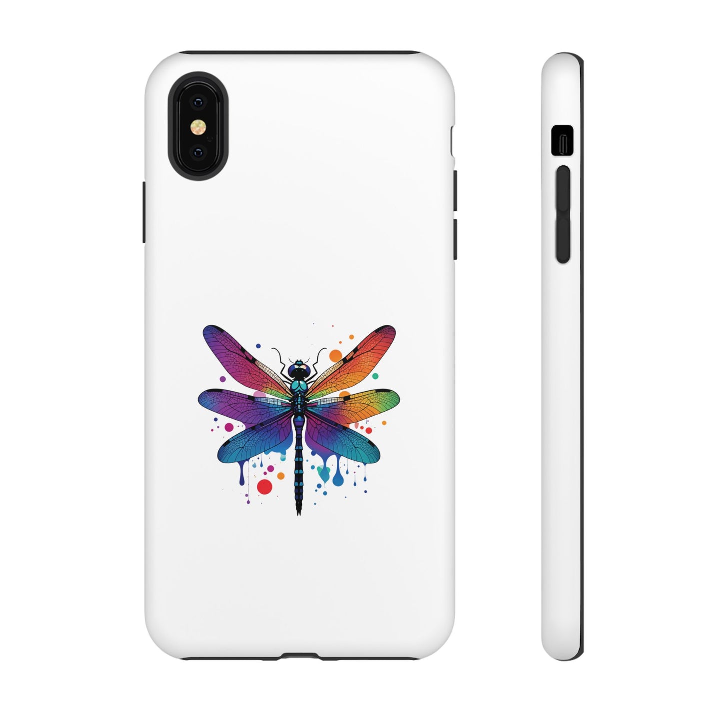 Capa de celular Vibrant Dragonfly - Proteção resistente com design colorido