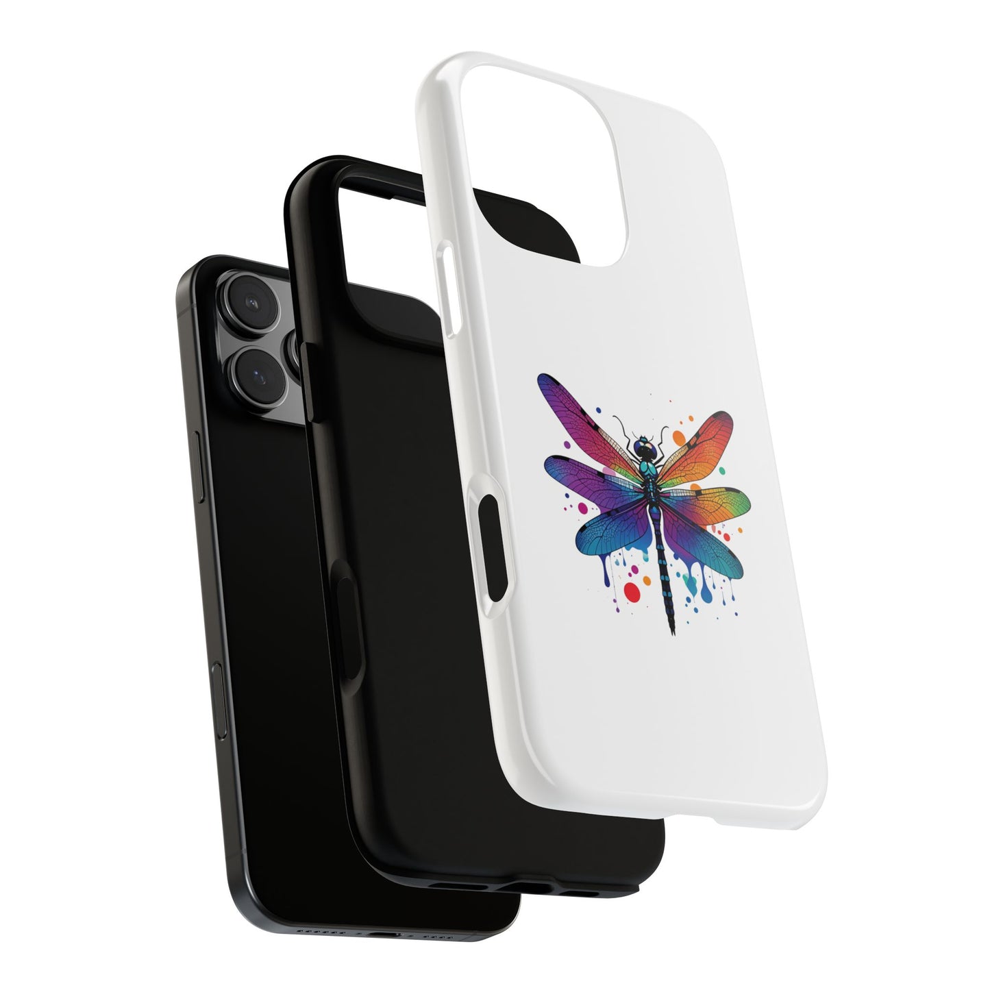 Capa de celular Vibrant Dragonfly - Proteção resistente com design colorido