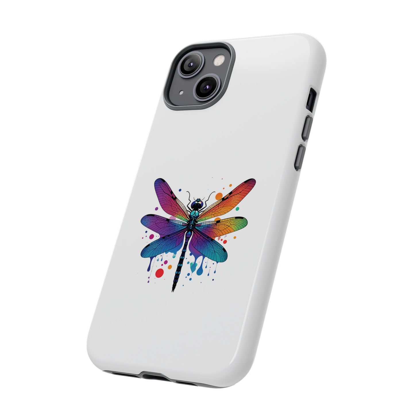 Capa de celular Vibrant Dragonfly - Proteção resistente com design colorido