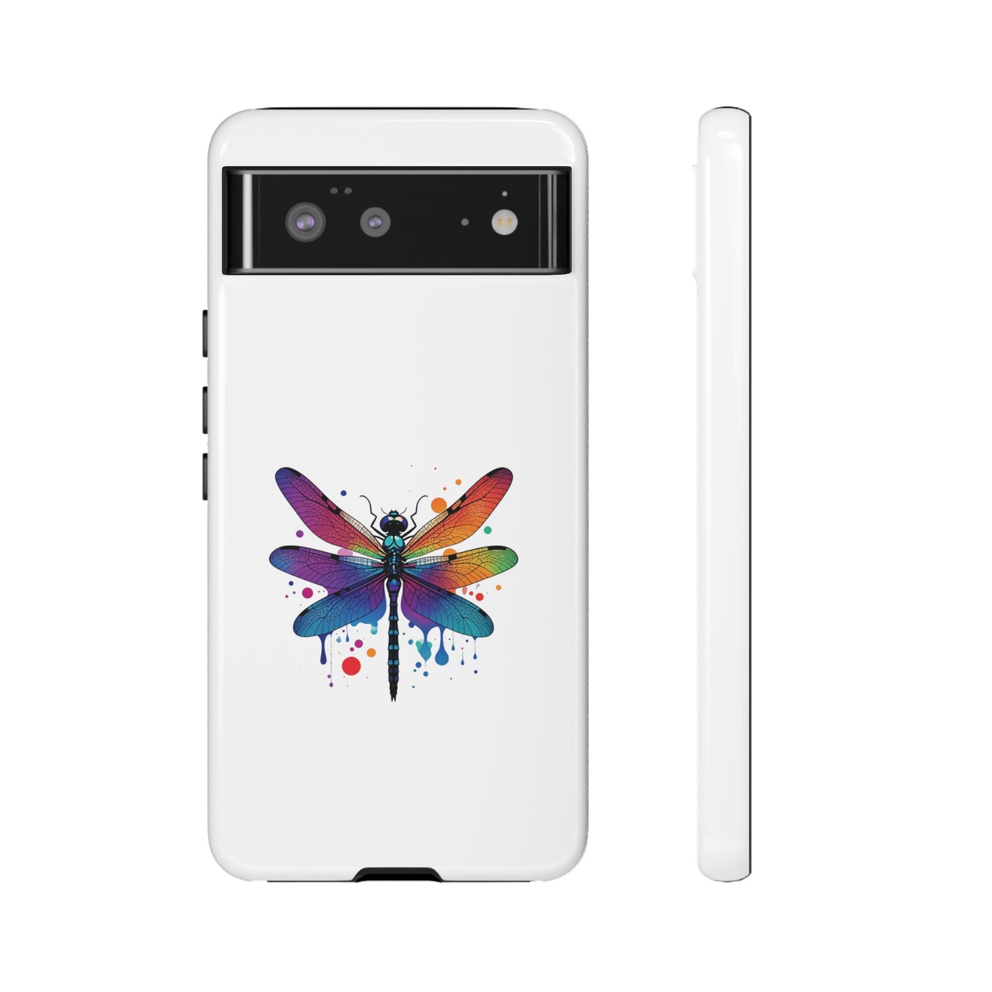 Capa de celular Vibrant Dragonfly - Proteção resistente com design colorido