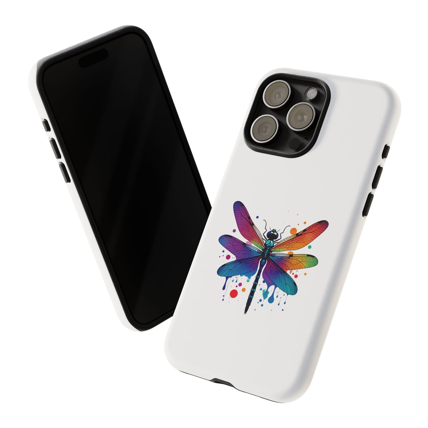 Capa de celular Vibrant Dragonfly - Proteção resistente com design colorido