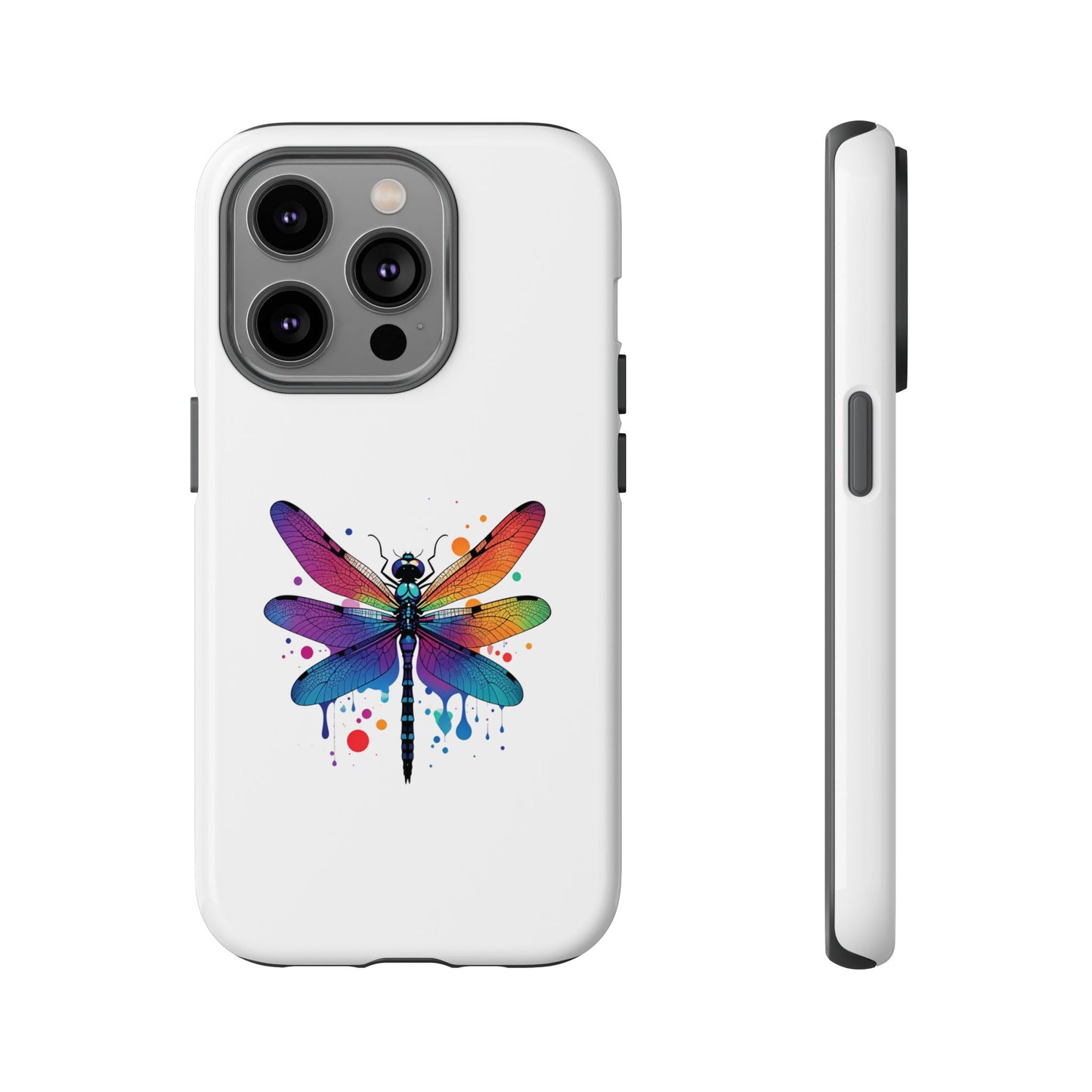 Capa de celular Vibrant Dragonfly - Proteção resistente com design colorido