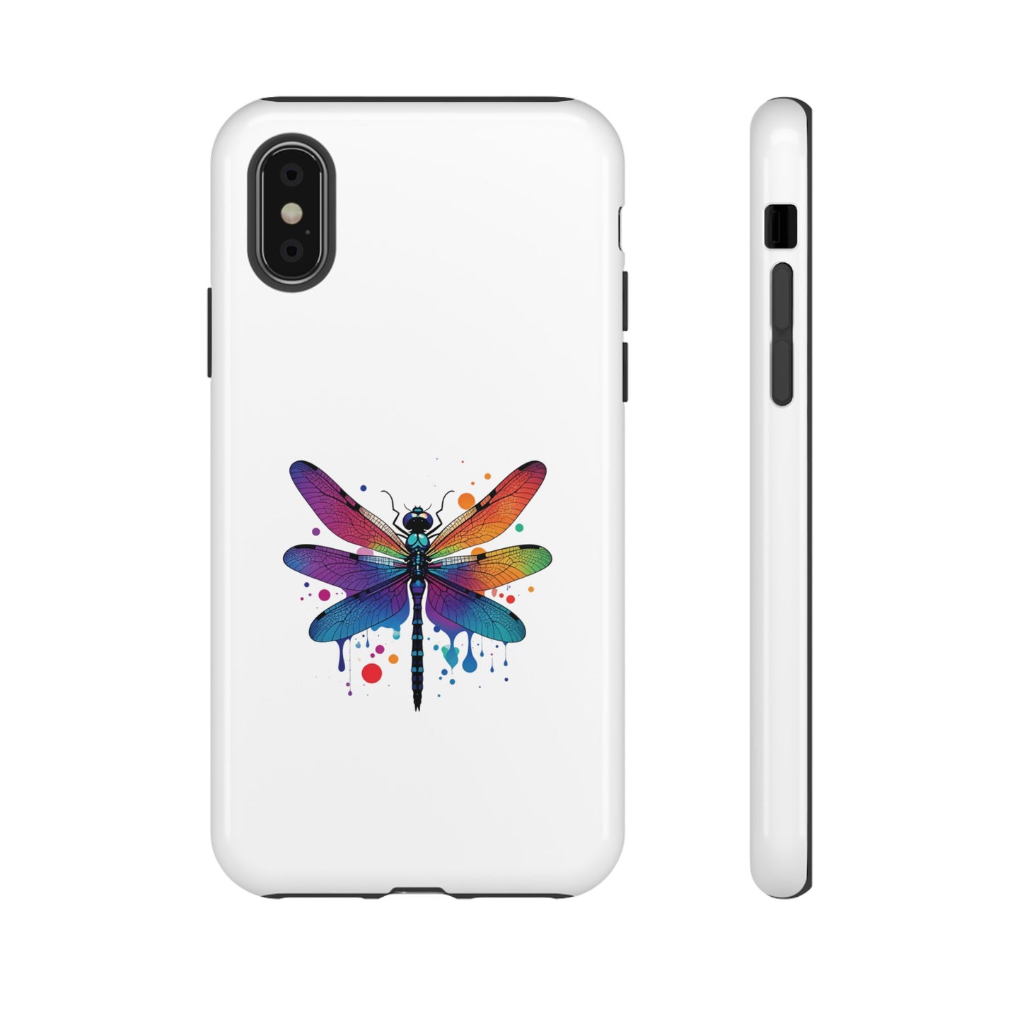 Capa de celular Vibrant Dragonfly - Proteção resistente com design colorido