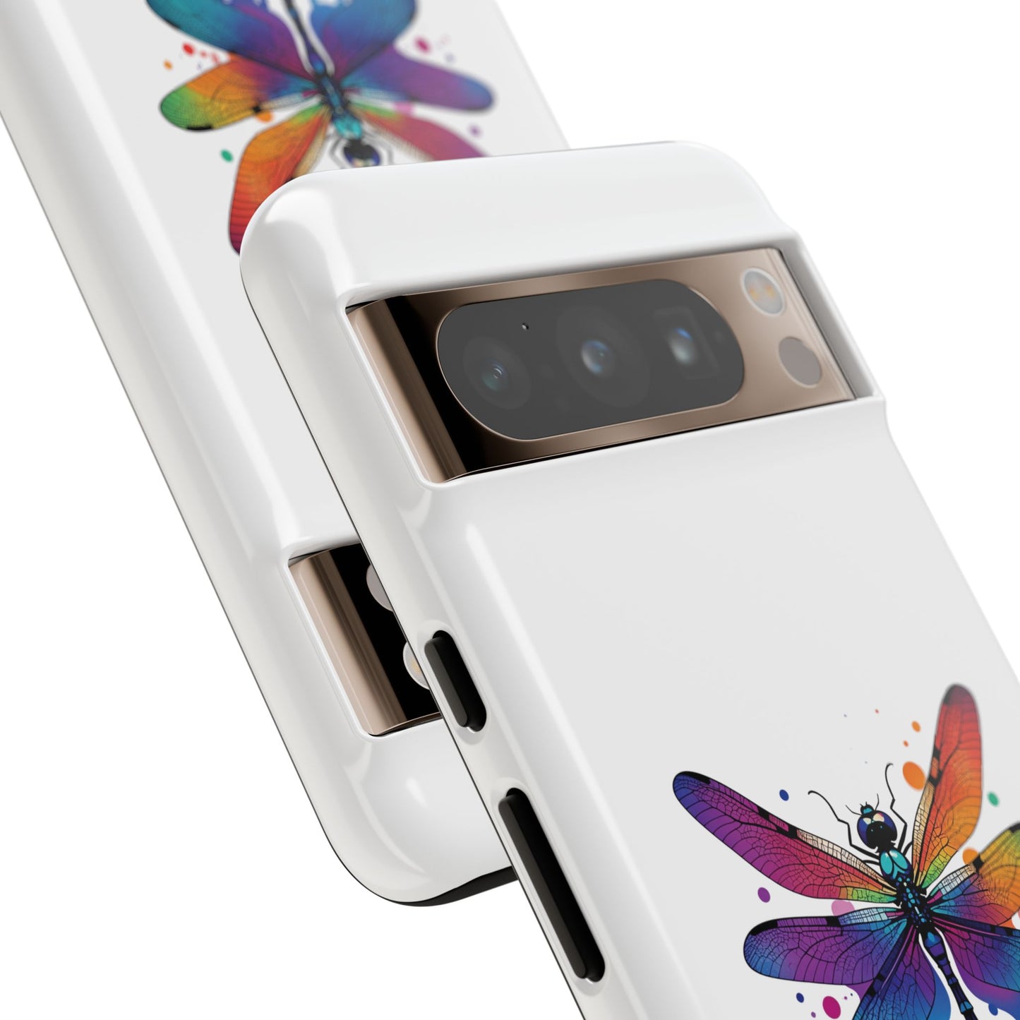 Capa de celular Vibrant Dragonfly - Proteção resistente com design colorido