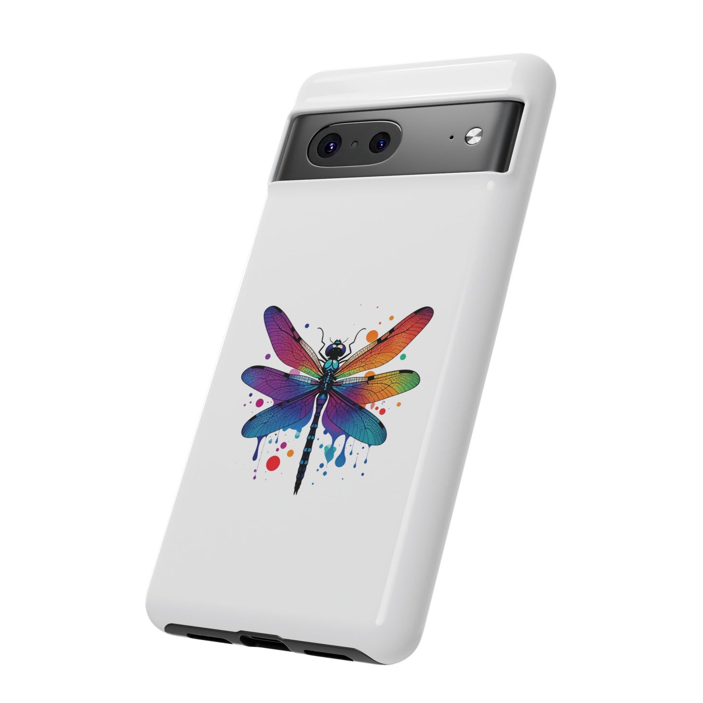 Capa de celular Vibrant Dragonfly - Proteção resistente com design colorido