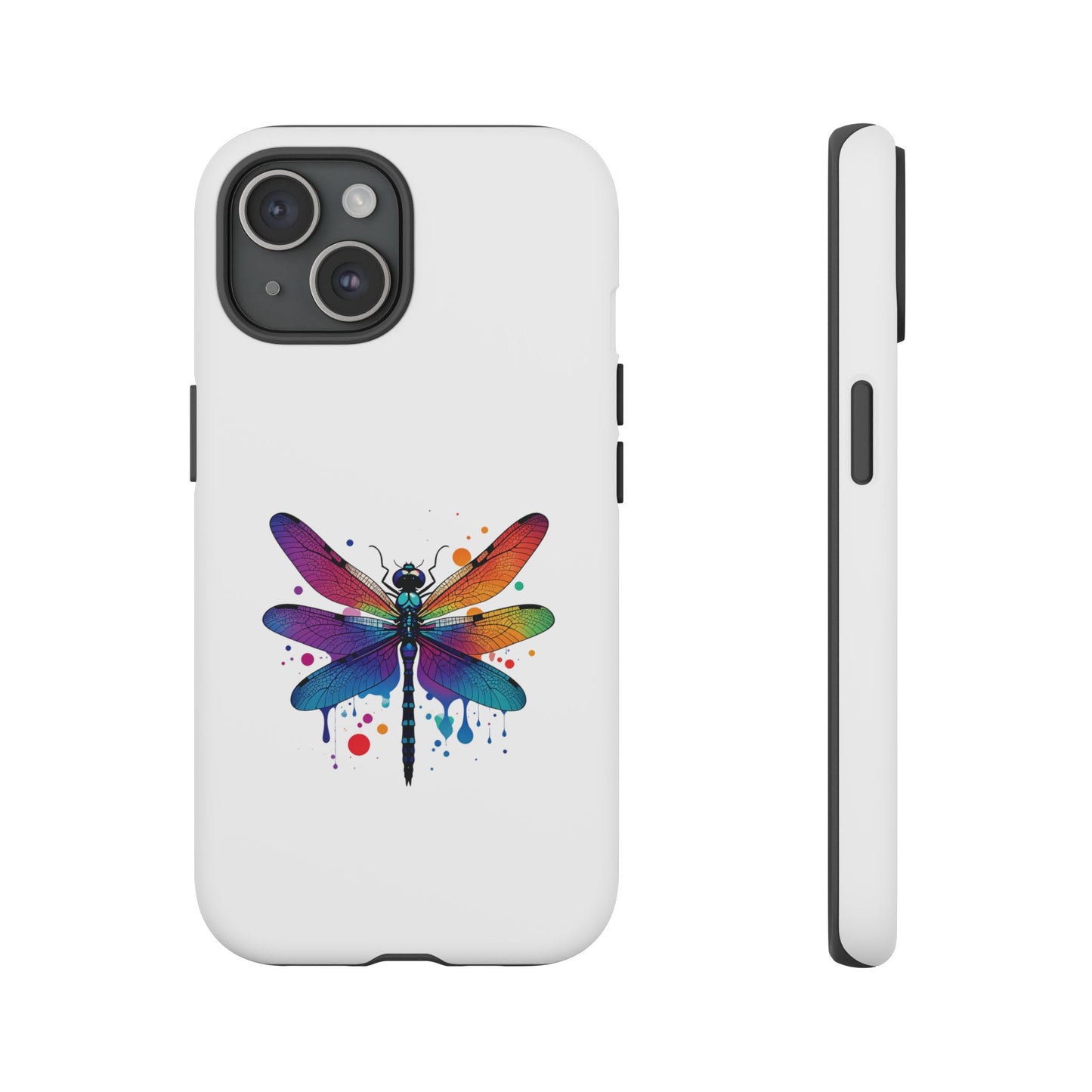 Capa de celular Vibrant Dragonfly - Proteção resistente com design colorido