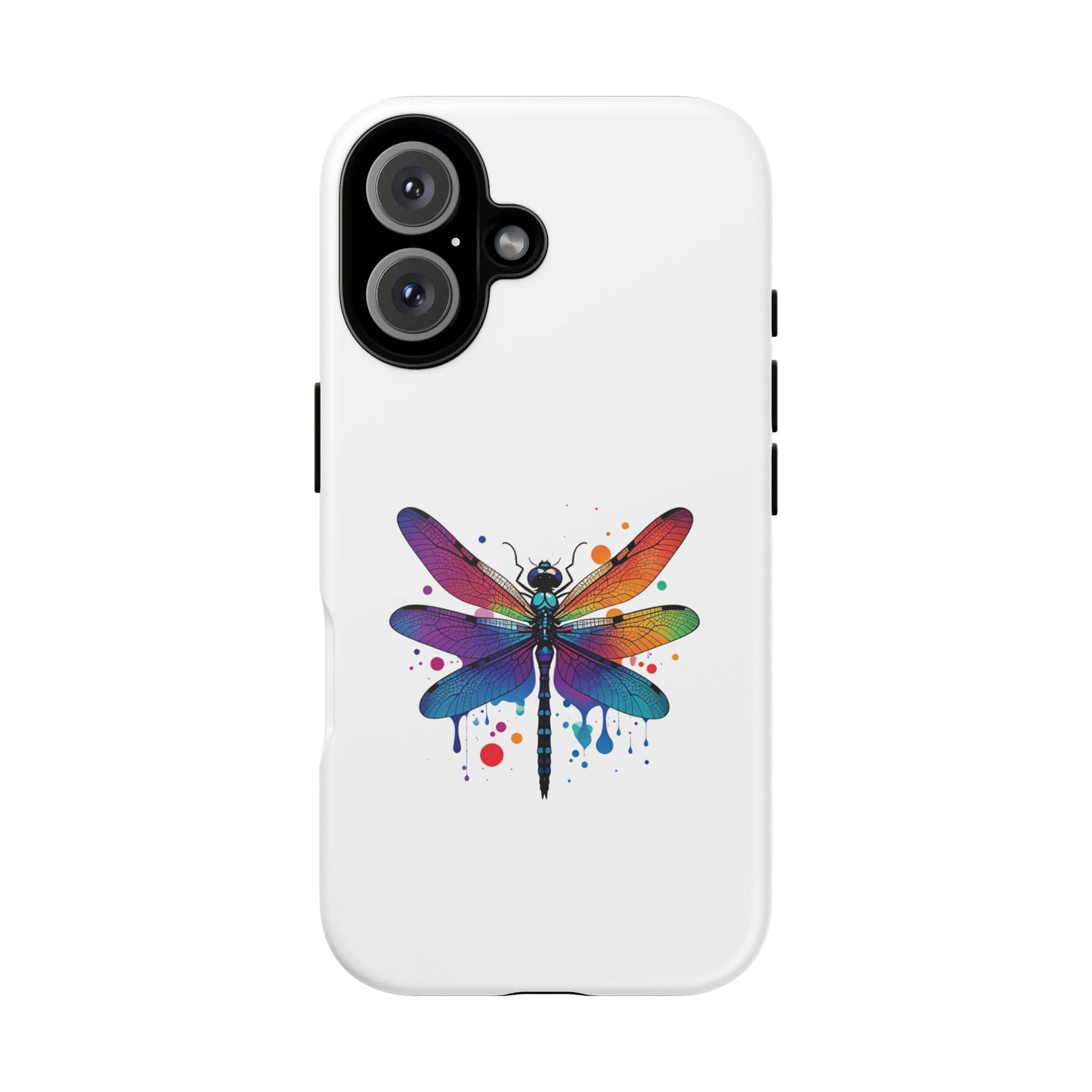 Capa de celular Vibrant Dragonfly - Proteção resistente com design colorido