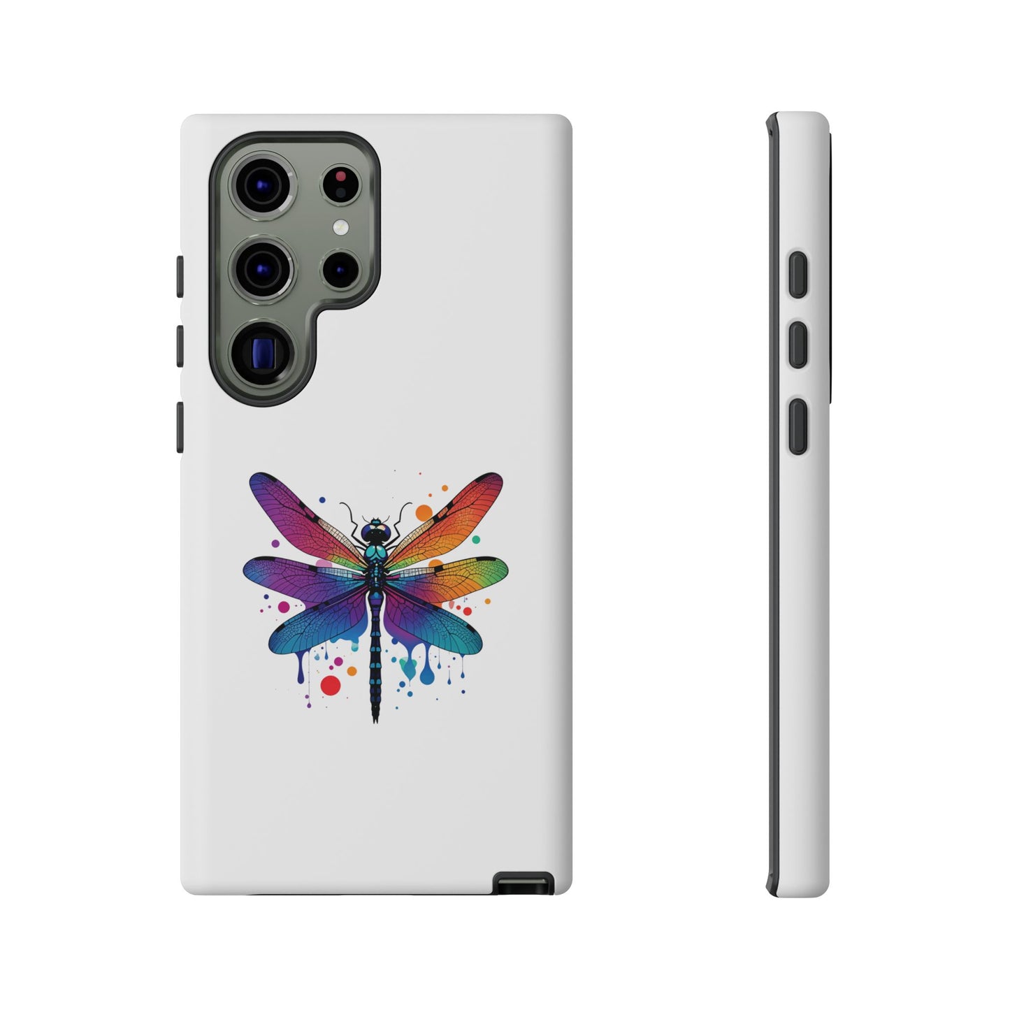 Capa de celular Vibrant Dragonfly - Proteção resistente com design colorido