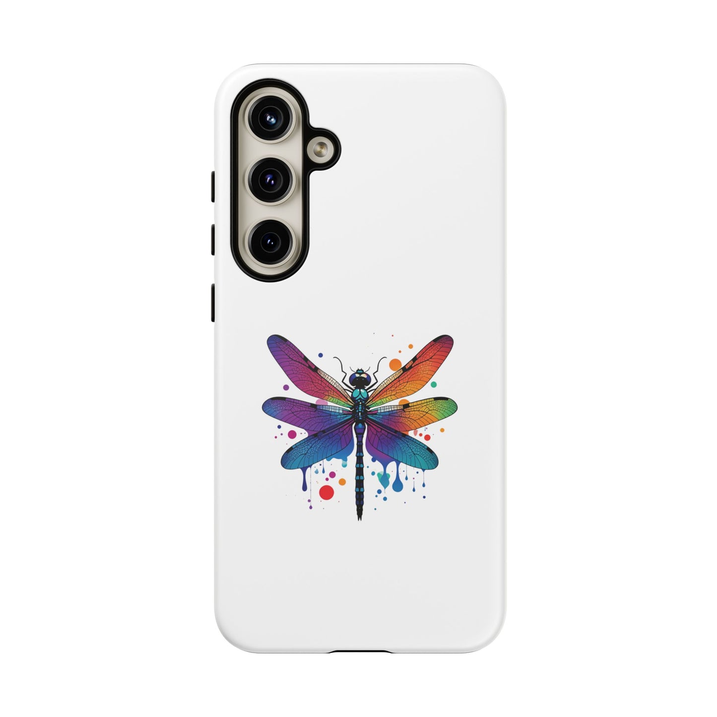 Capa de celular Vibrant Dragonfly - Proteção resistente com design colorido