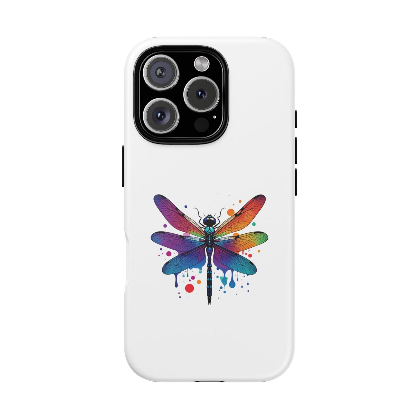 Capa de celular Vibrant Dragonfly - Proteção resistente com design colorido