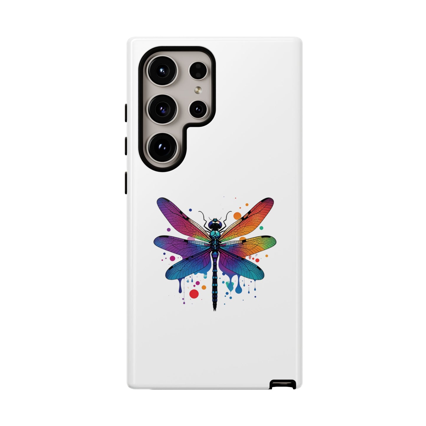 Capa de celular Vibrant Dragonfly - Proteção resistente com design colorido