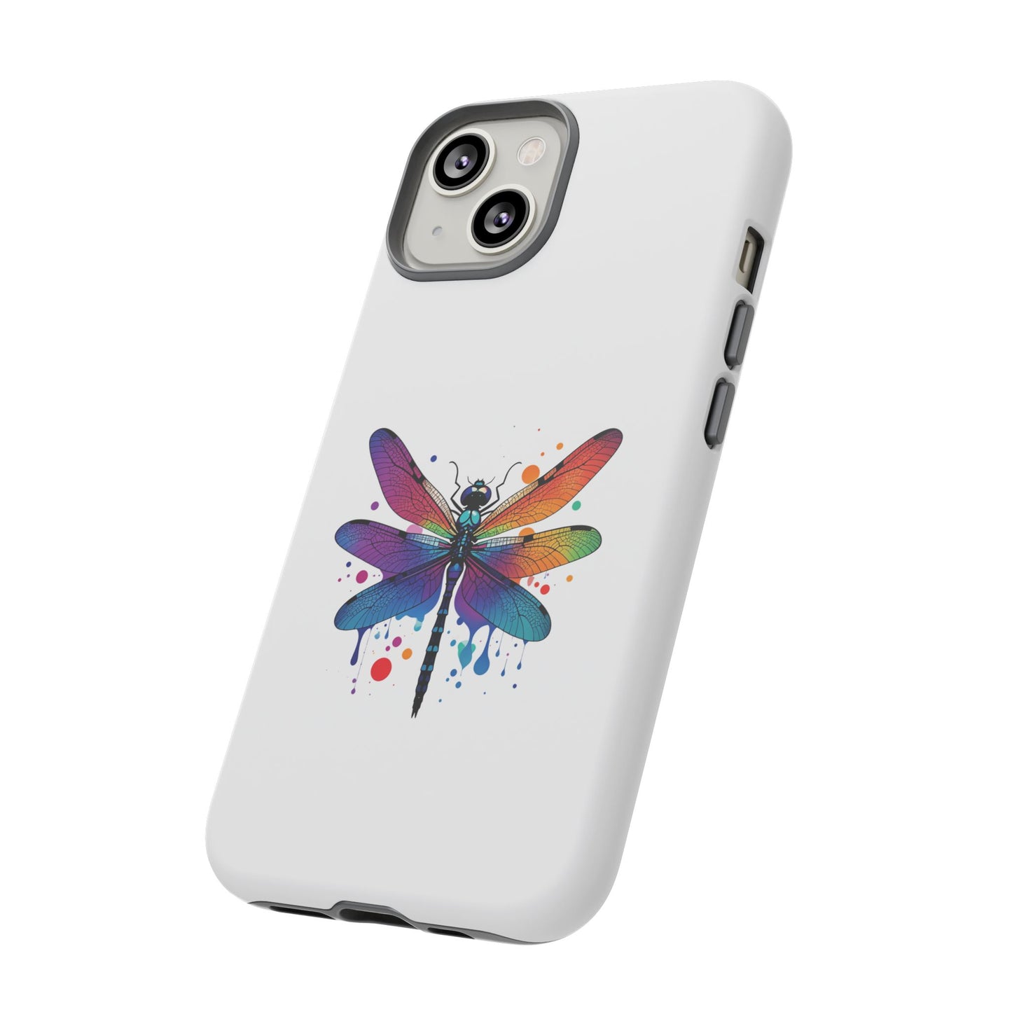 Capa de celular Vibrant Dragonfly - Proteção resistente com design colorido